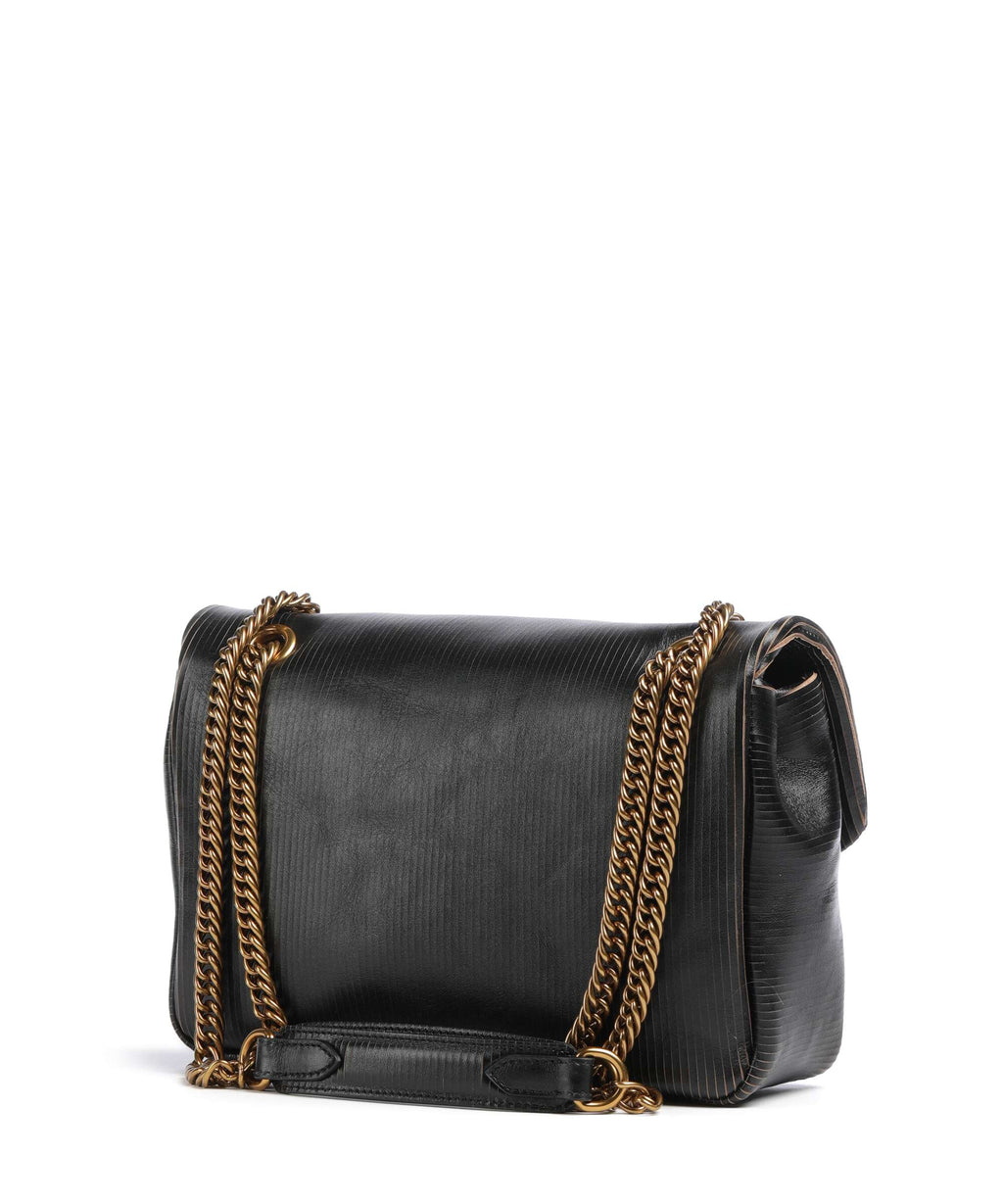 Vivienne Westwood Anita Laser Line Medium Shoulder bag black/beige
