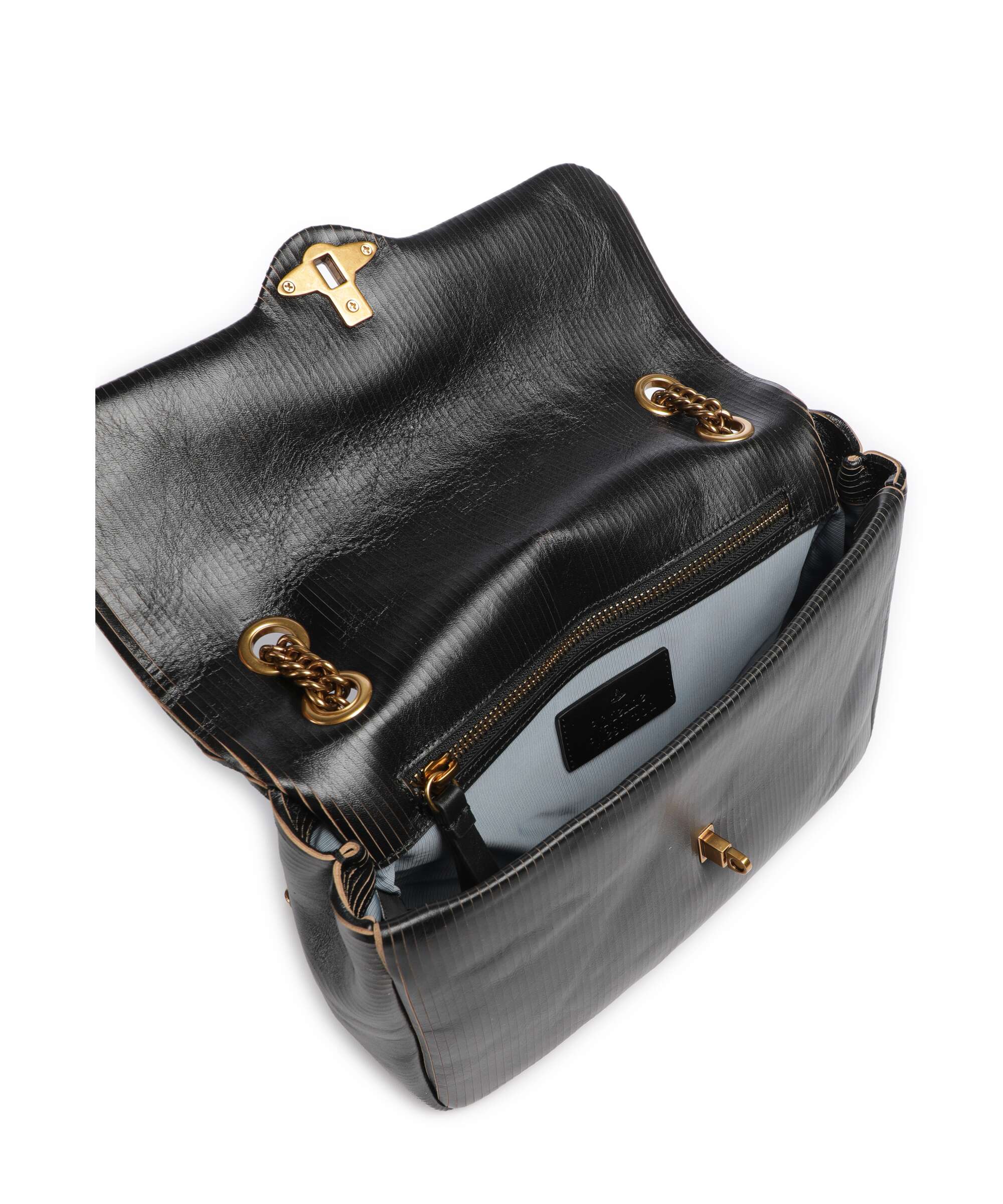 Vivienne Westwood Anita Laser Line Medium Shoulder bag black/beige