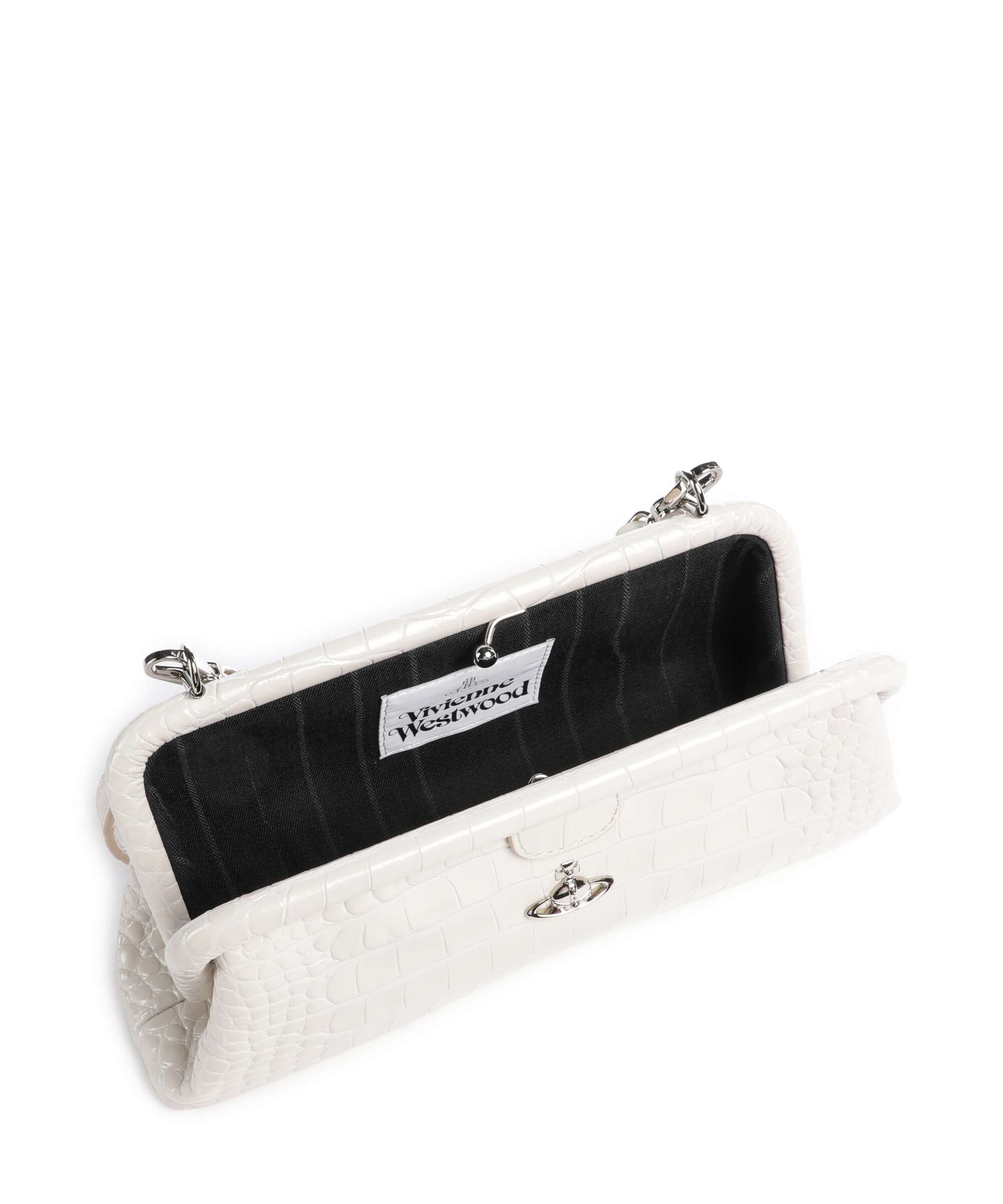 Vivienne Westwood Jane Frame Embossed Croc Shoulder bag embossed
