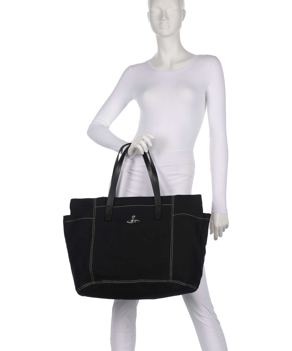 Vivienne Westwood Henry Canvas Medium Tote bag black