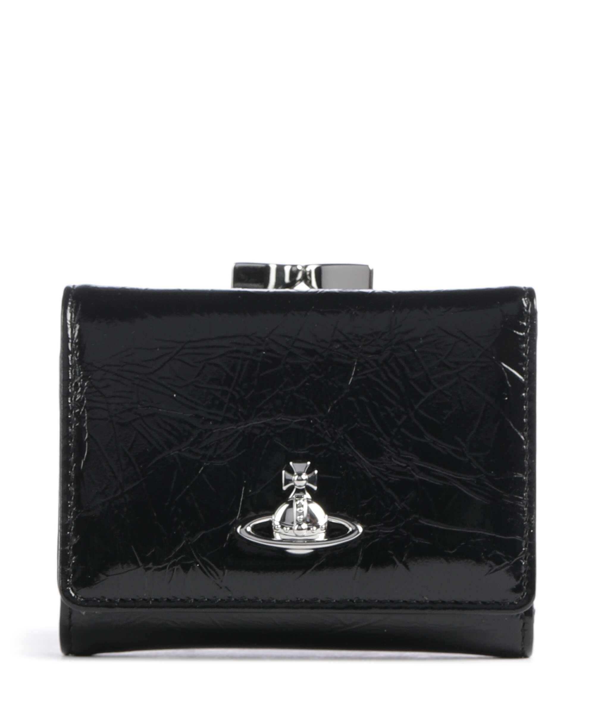 Vivienne Westwood Frame Naplak Small Wallet black