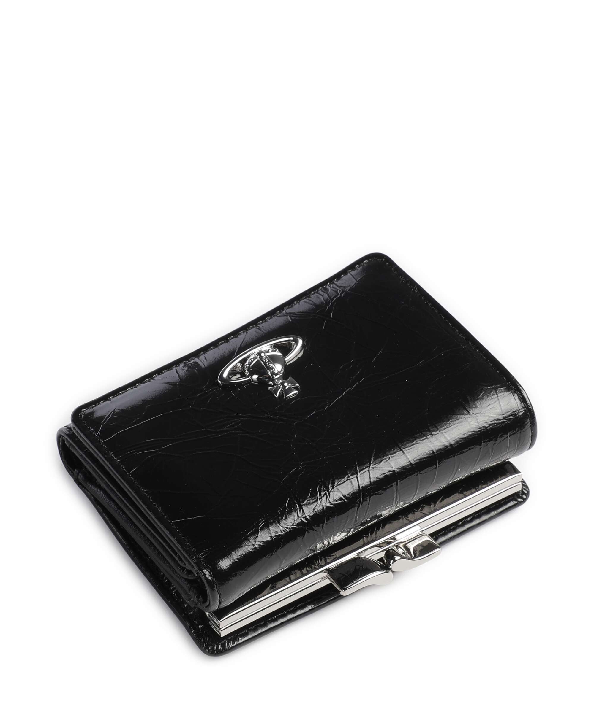 Vivienne Westwood Frame Naplak Small Wallet black