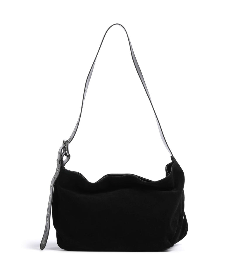 Vivienne Westwood Maxime Suede Medium Hobo bag black