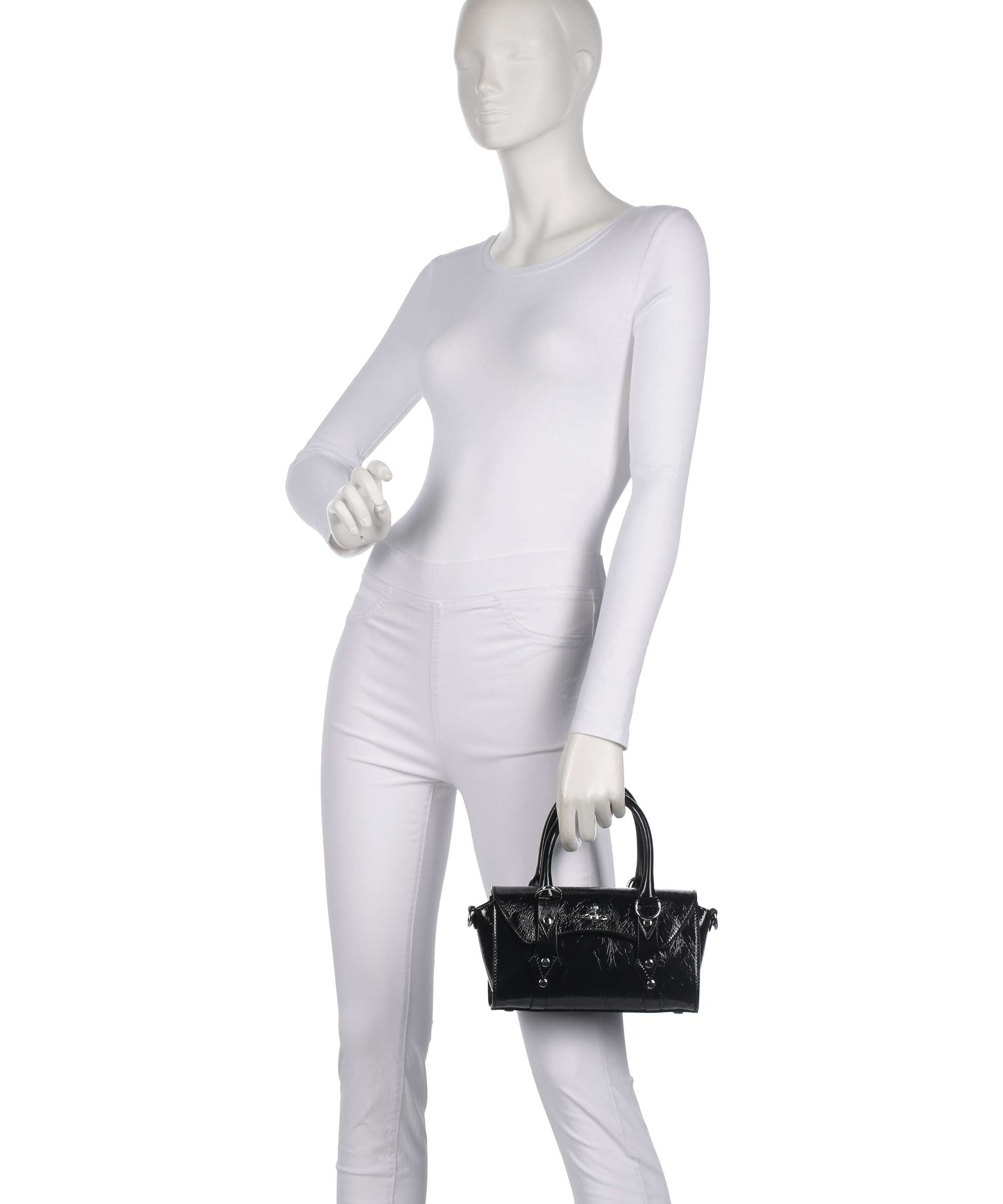 Vivienne Westwood Bettina Naplak Mini Handbag calfskin black