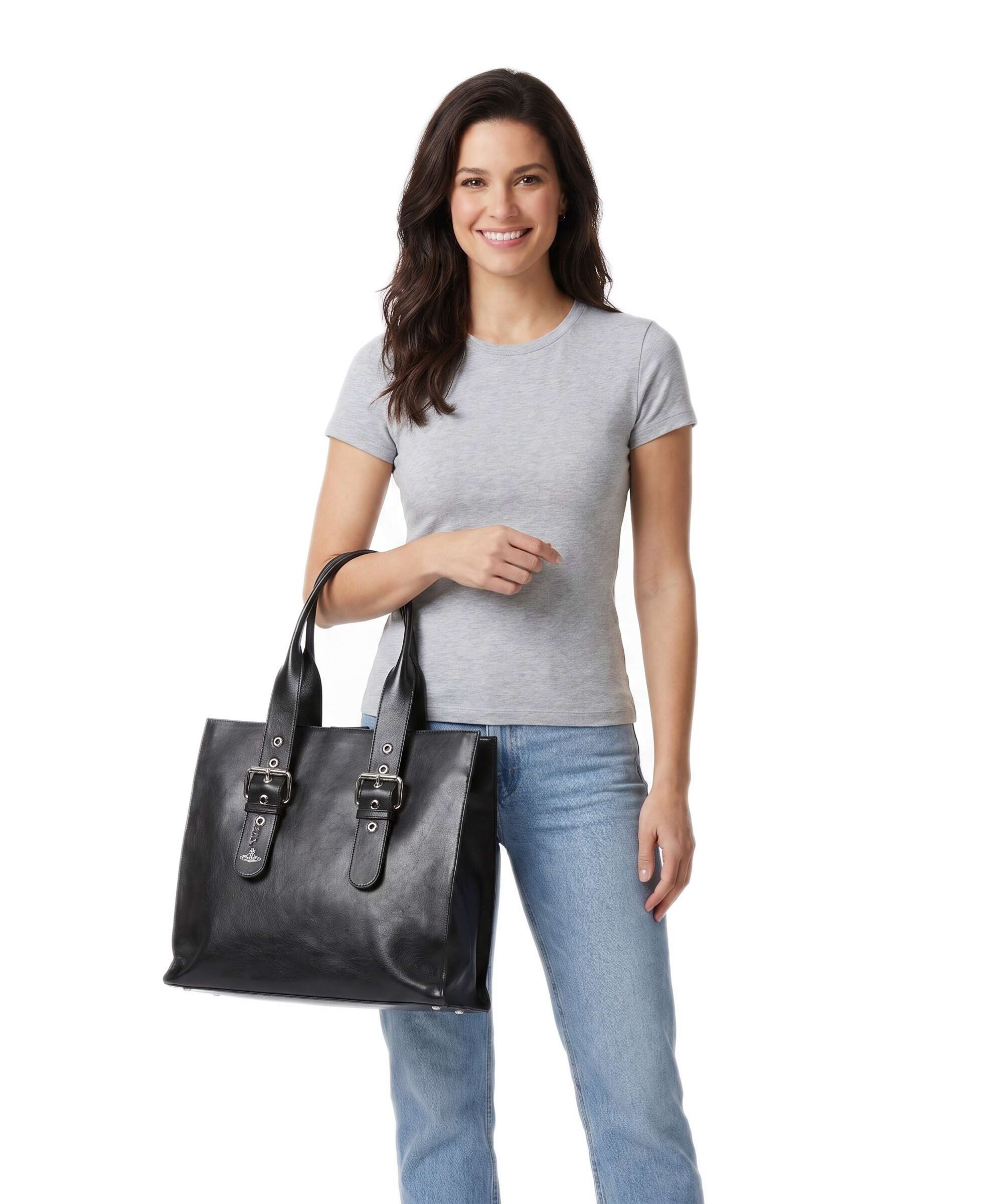 Vivienne Westwood Alex Supple Tote bag leather black - 4D01000QU