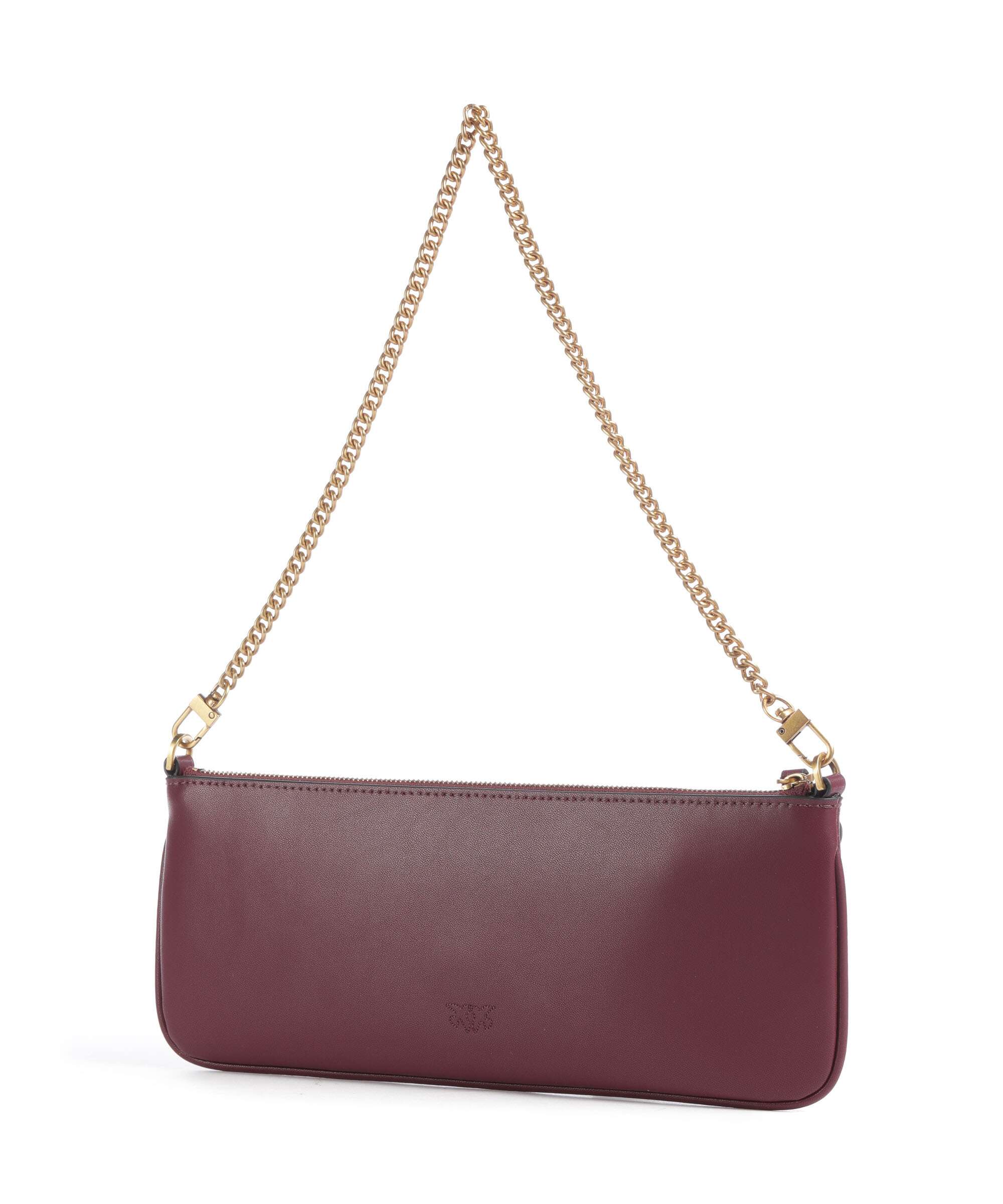 【フォロー割引適用】タグ付きUniqueness PINKO LAELIA2 A Pinko Flat Horizontal Shoulder bag fine grain cow leather ribes