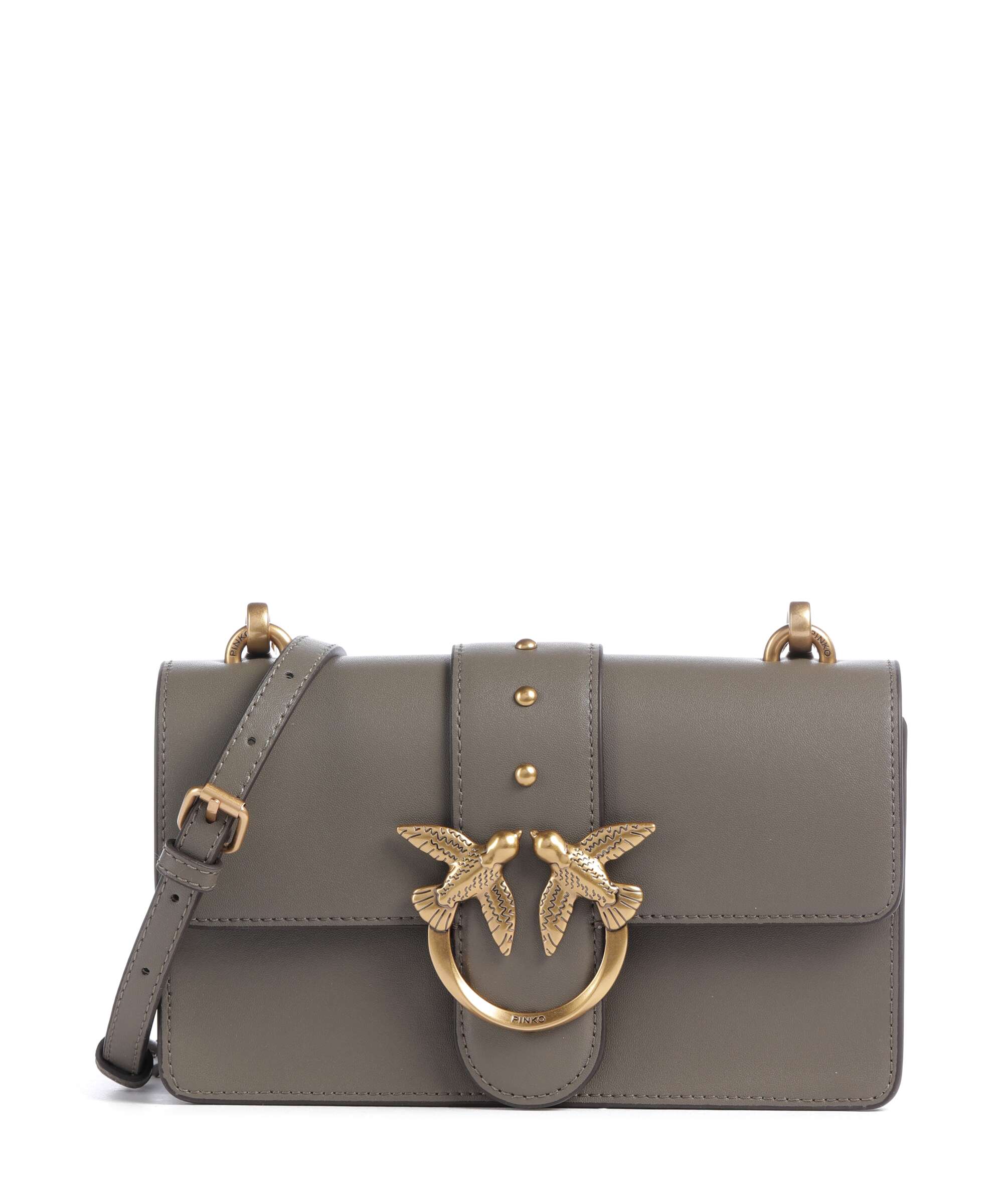 Pinko Love One Mini Crossbody bag verde/oliva scuro/antique gold