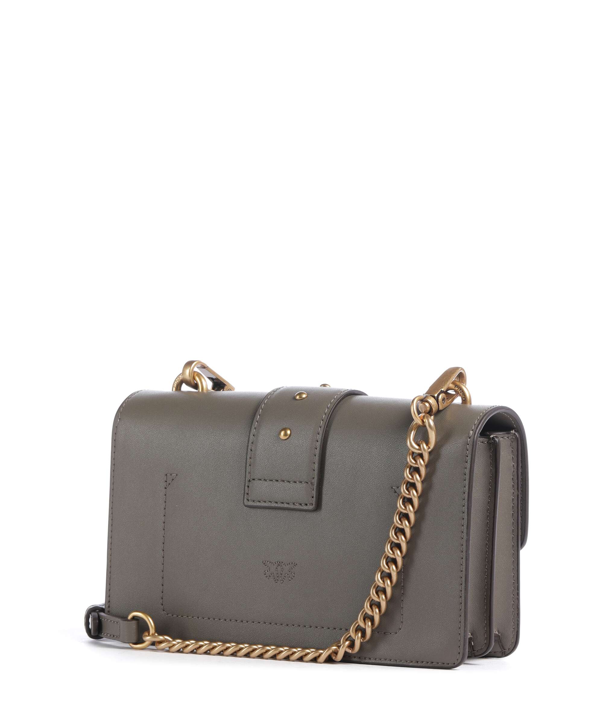 Pinko Love One Mini Crossbody bag verde/oliva scuro/antique gold