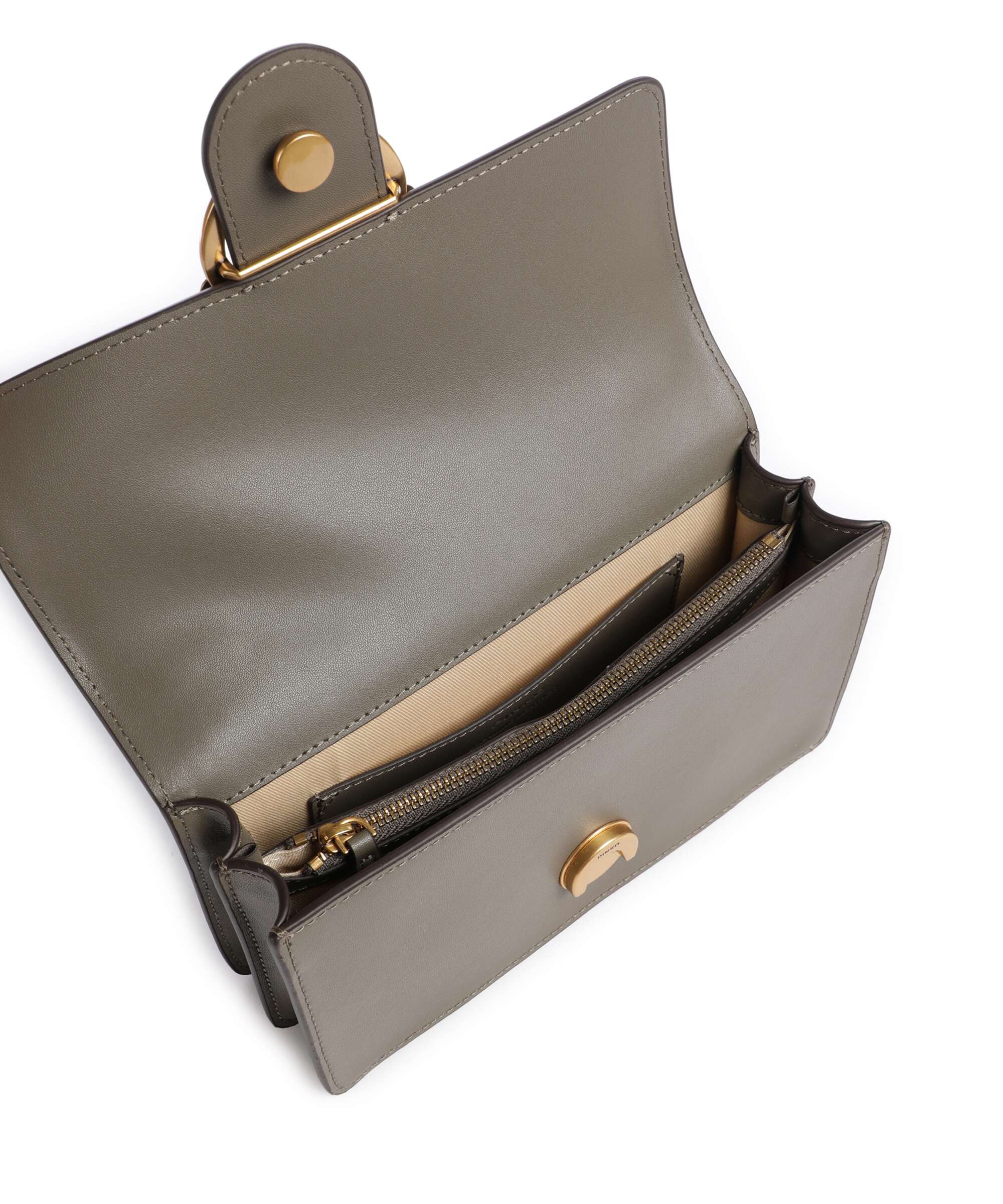 Pinko Love One Mini Crossbody bag verde/oliva scuro/antique gold
