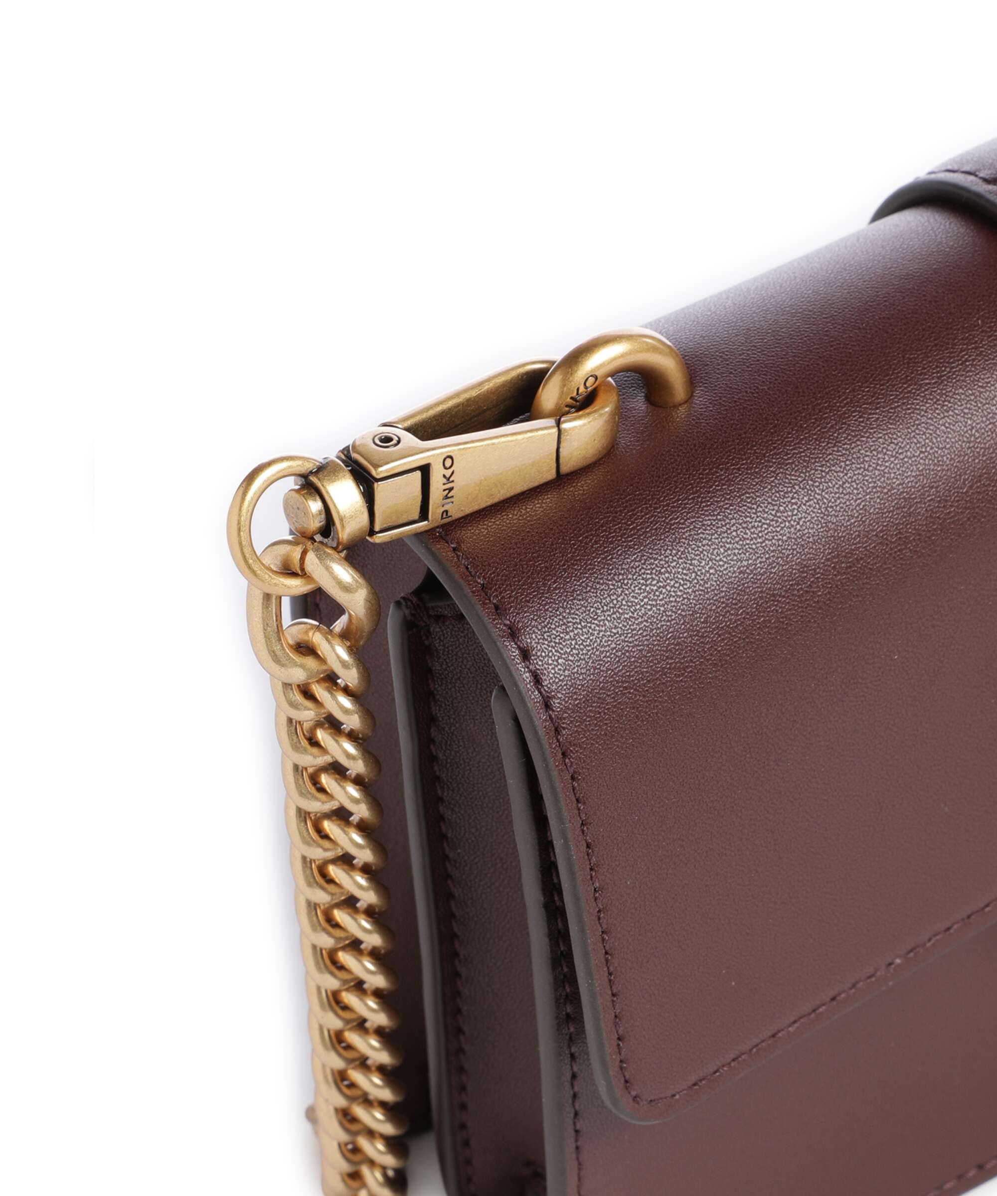 Pinko Love One Mini Crossbody bag borgogna/antique gold