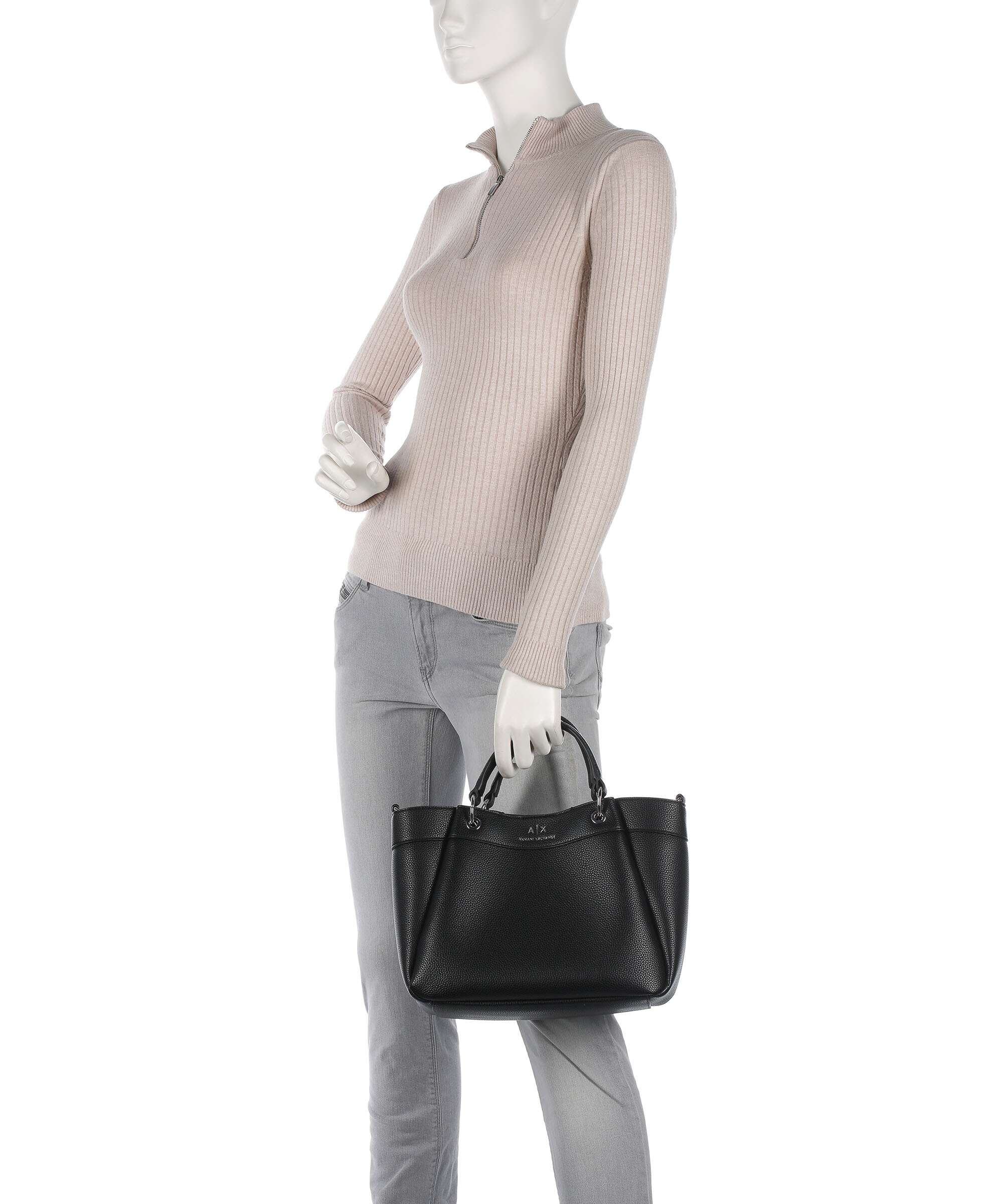 Armani Exchange Wave M Handbag nero