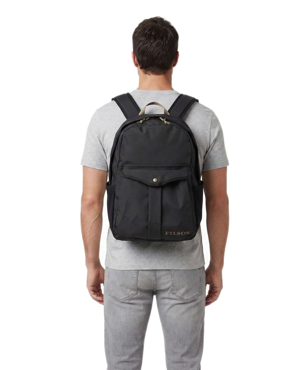 Filson Tin Cloth Backpack black/covert