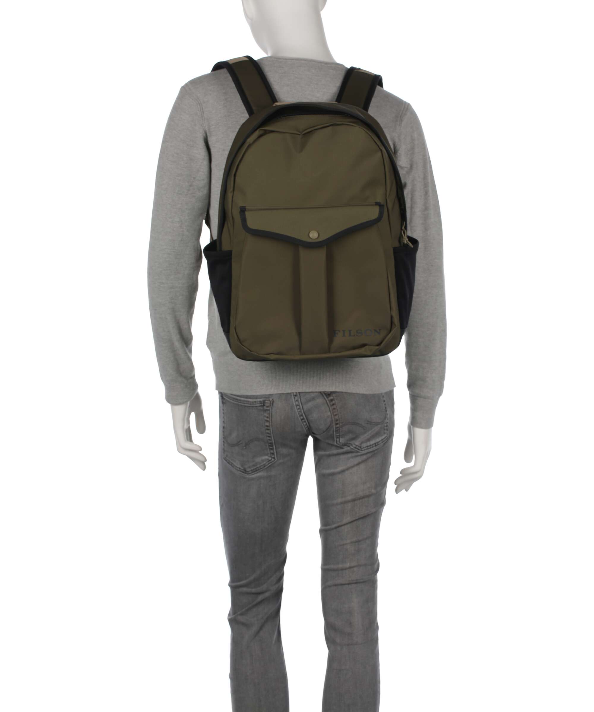 Filson Tin Cloth Backpack olive/black/covert