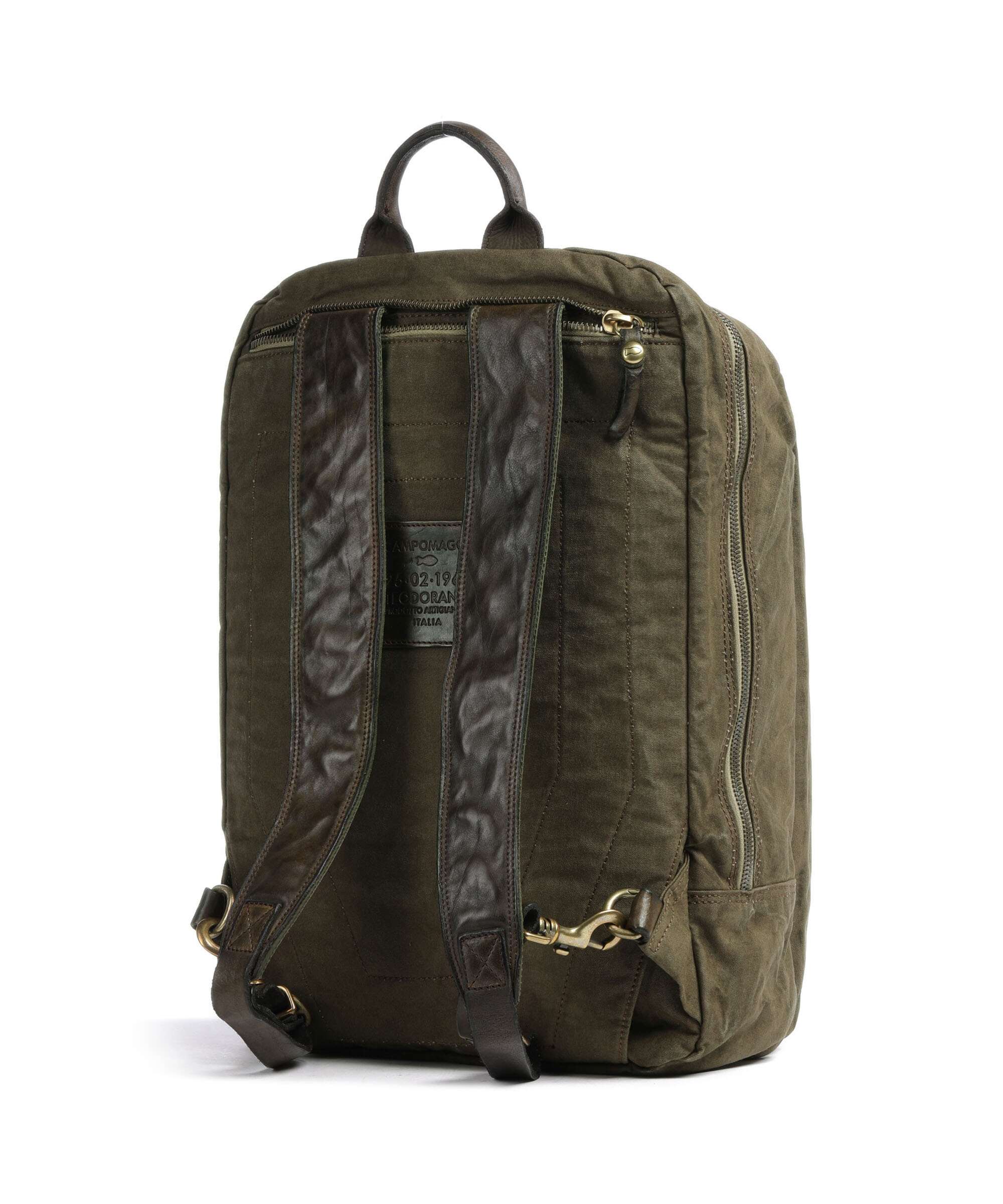 Campomaggi Backpack verde militare/nera