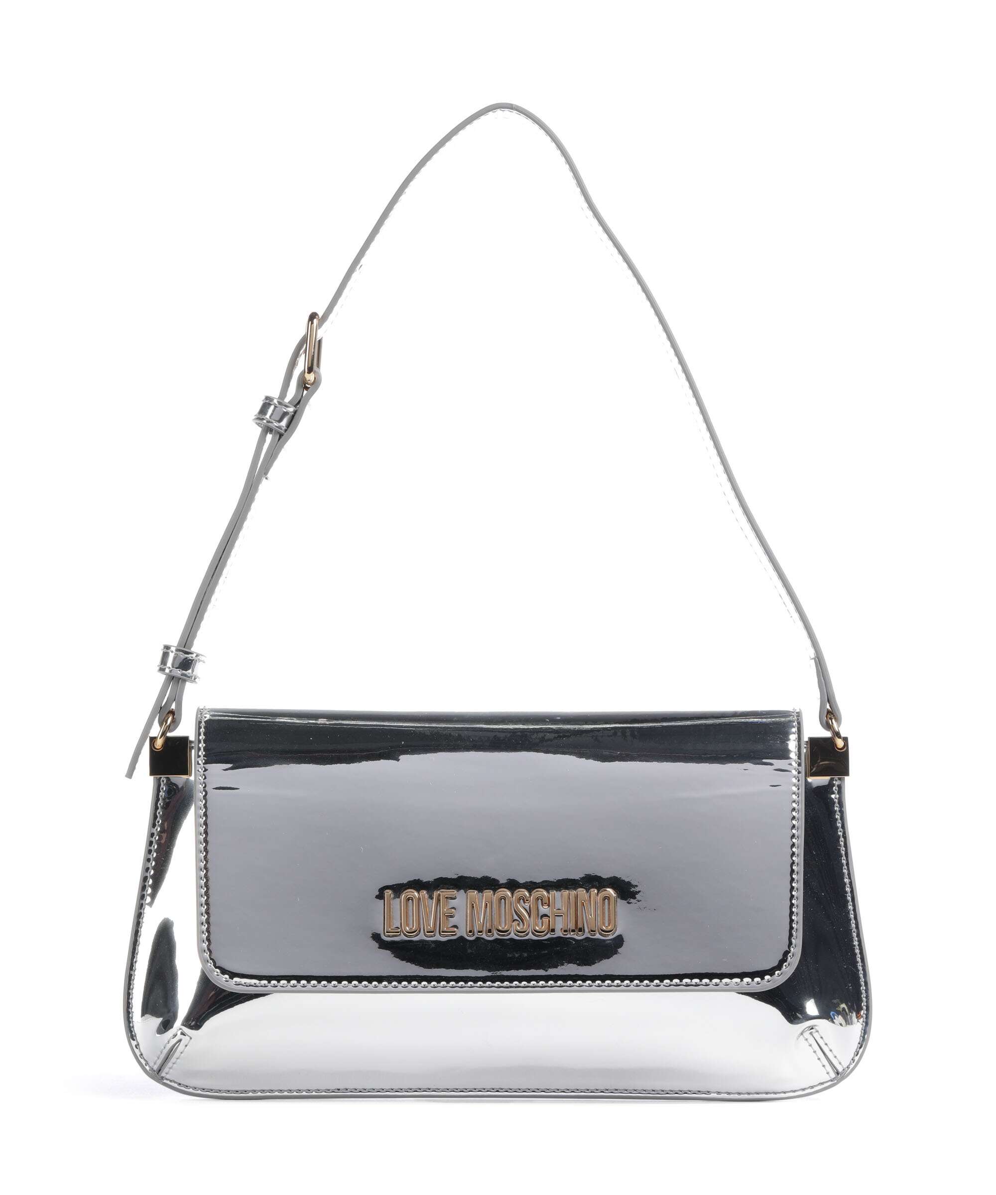 Love Moschino Smart Daily Shoulder bag imitation leather silver