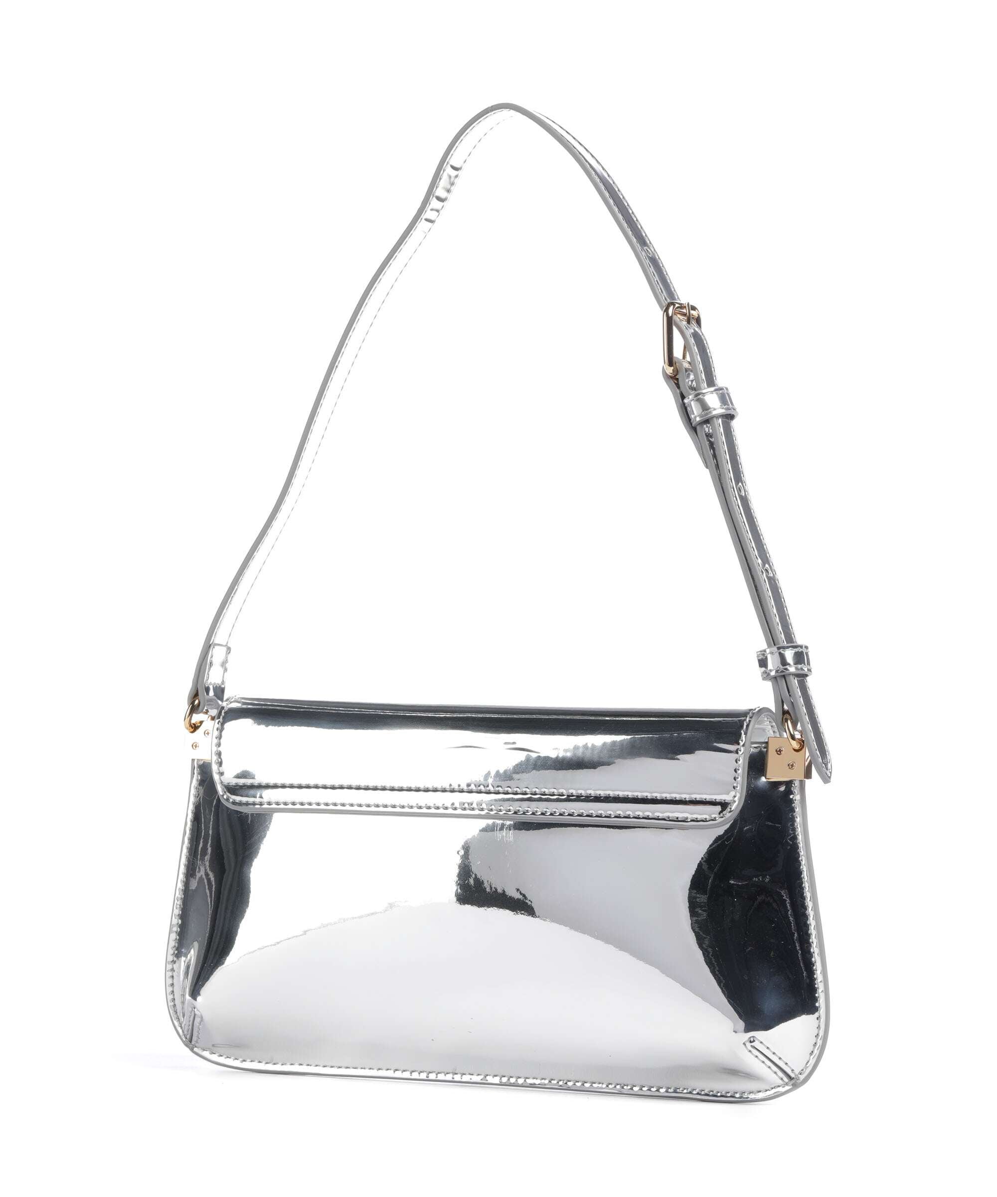 Love Moschino Smart Daily Shoulder bag imitation leather silver