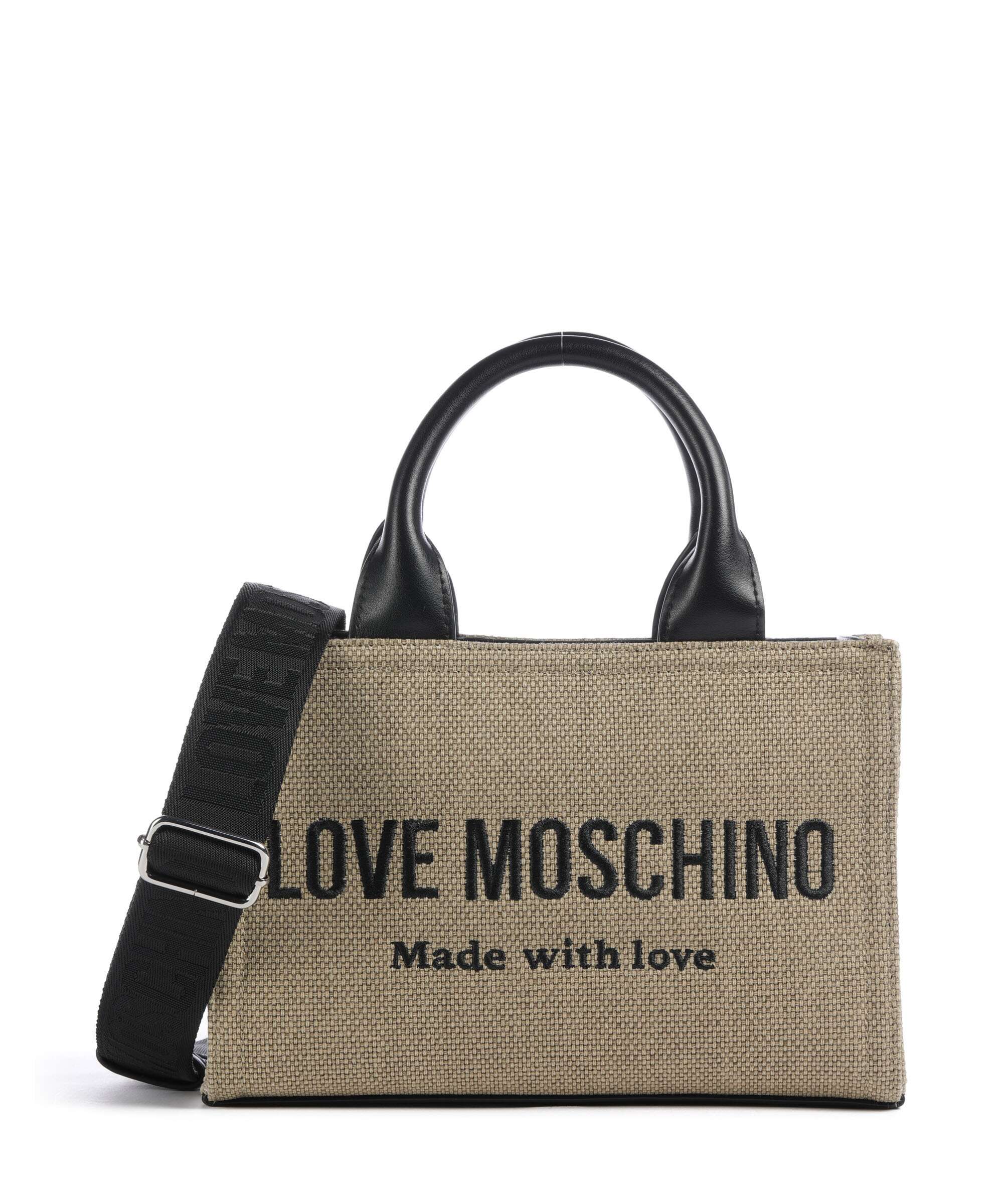 Love Moschino Cargo Canvas Handbag cotton, polyester, imitation