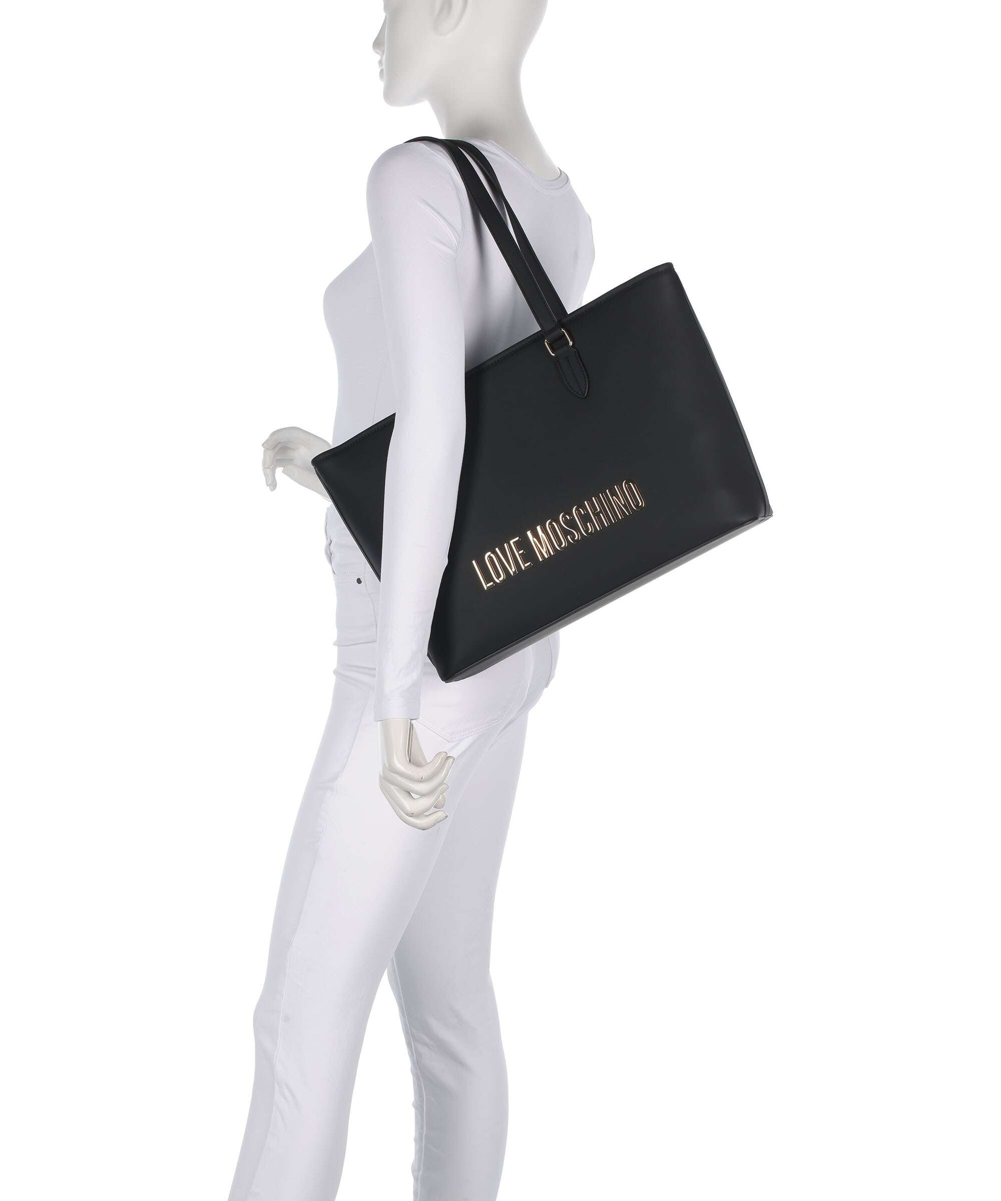 Love Moschino Bold Love Tote bag imitation leather black