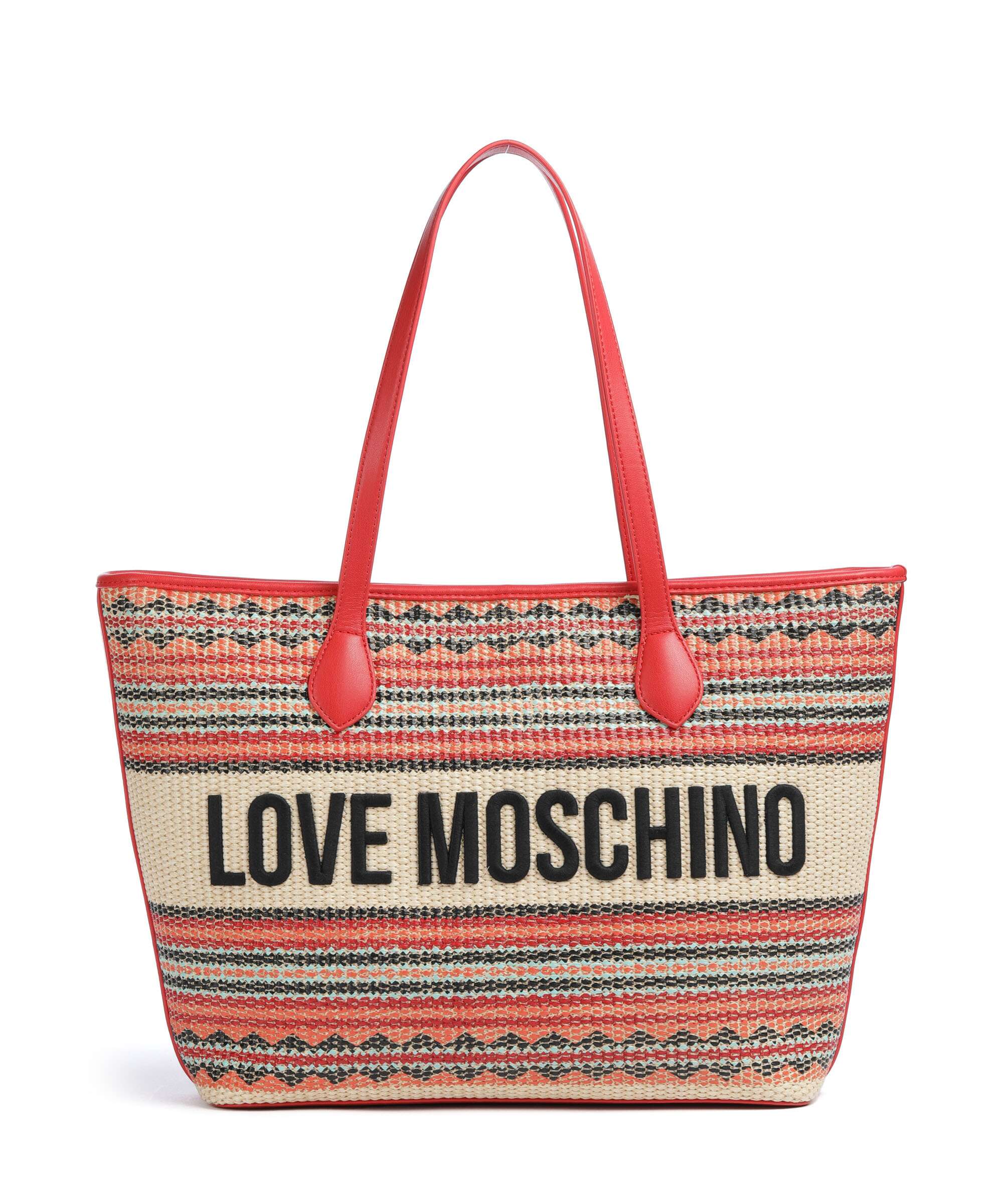 バッグ mylovey46  78654 Love Moschino Sunset Stripes Tote bag polypropylene, polyester