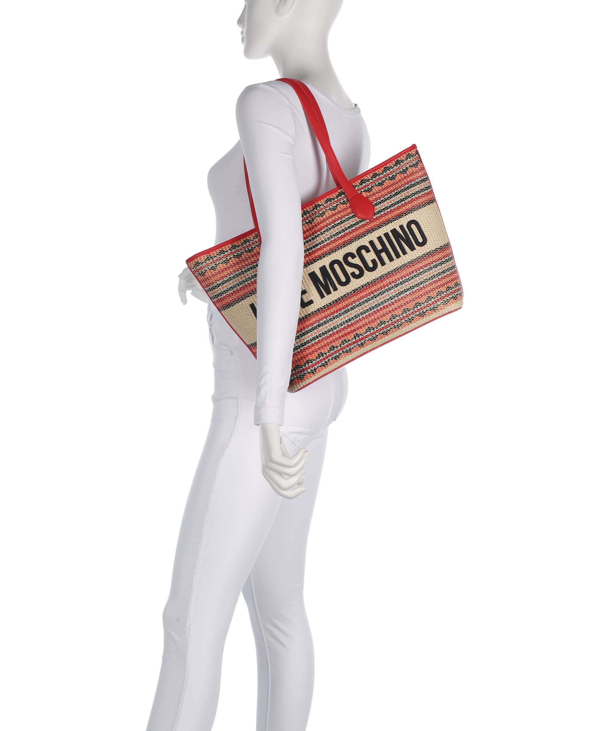 Love Moschino Sunset Stripes Tote bag polypropylene, polyester