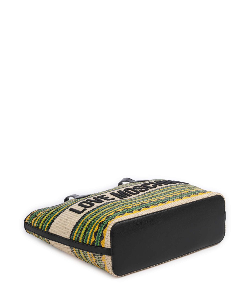 Love Moschino Sunset Stripes Tote bag multicolour/black