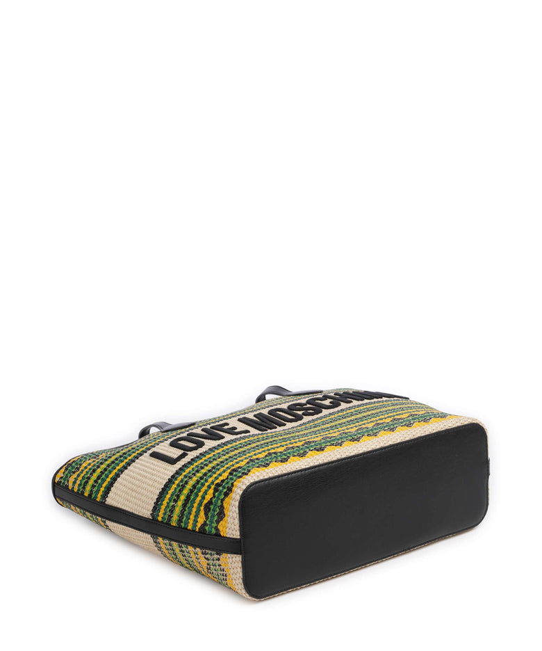 Love Moschino Sunset Stripes Tote bag multicolour/black