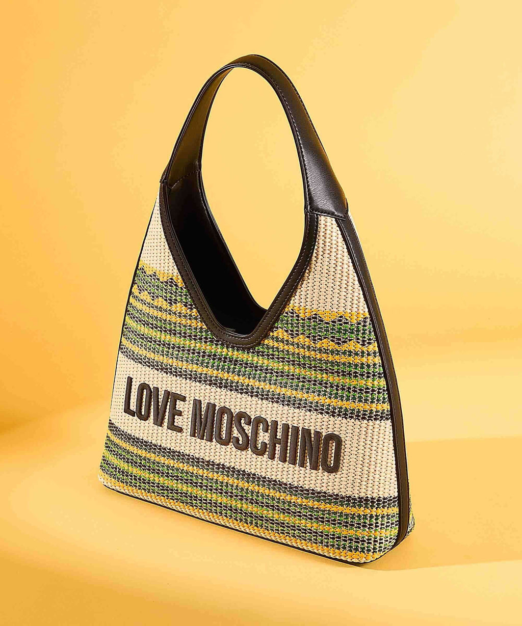 Love Moschino Sunset Stripes Hobo bag multicolour/black