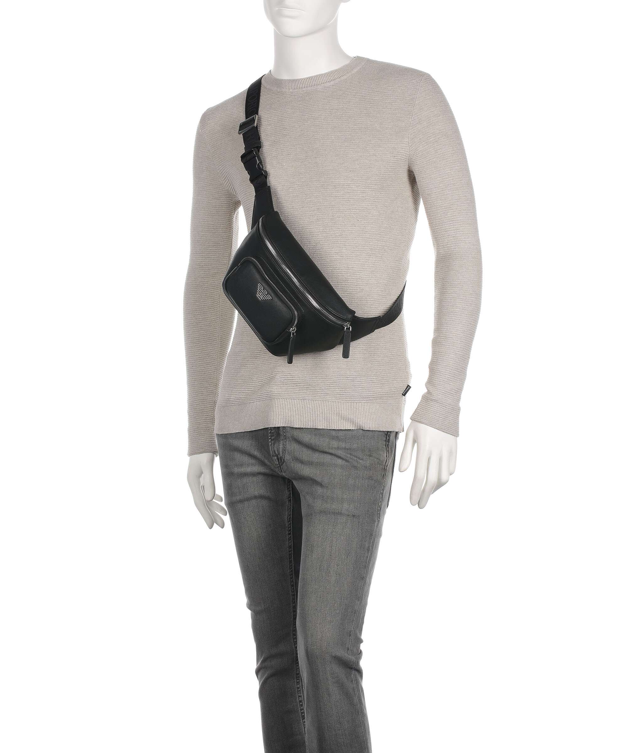 Emporio Armani Business Regenerated Belt bag black