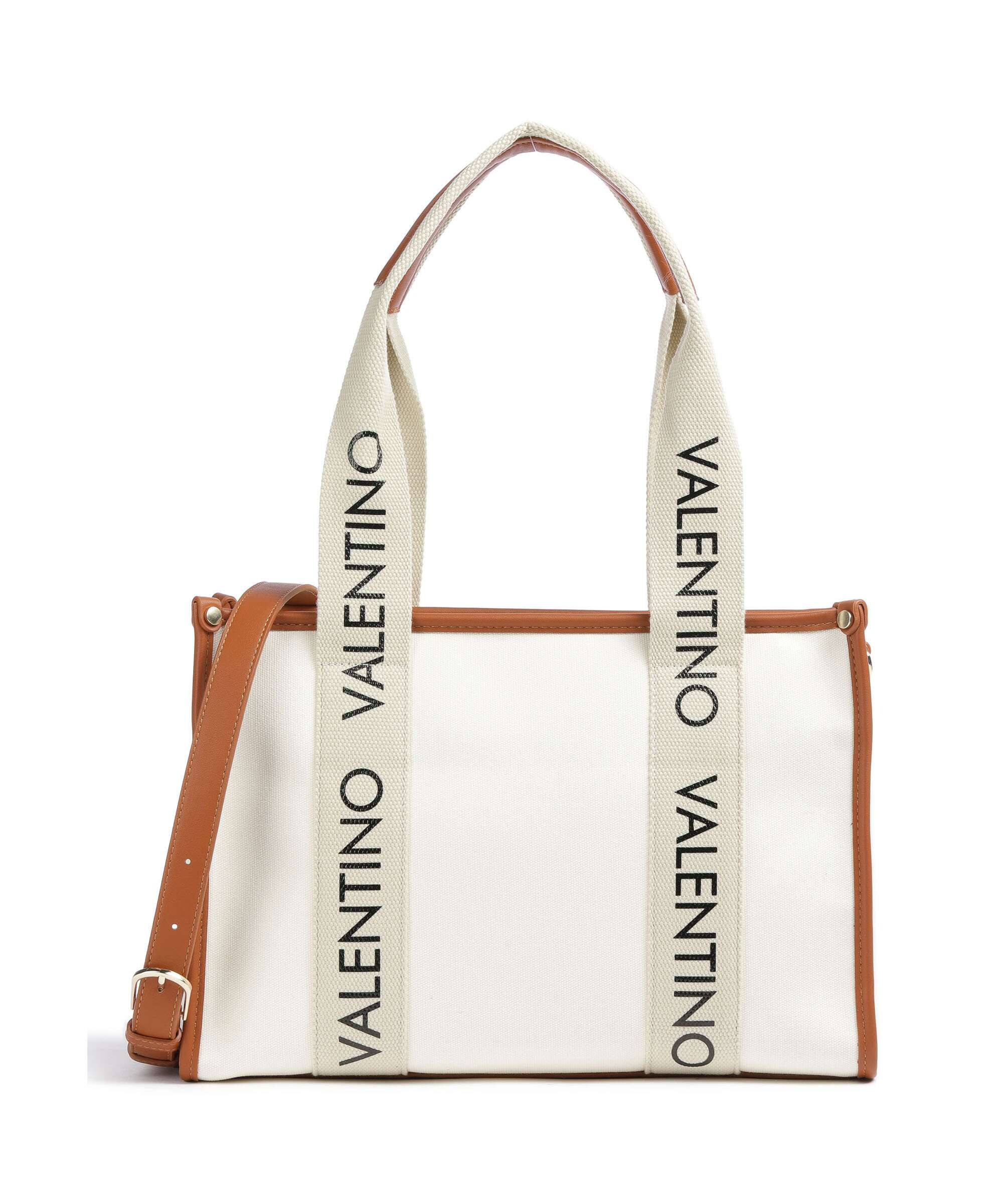 Valentino Bags Candle Tote bag canvas naturale/cuoio - VBS7DD01