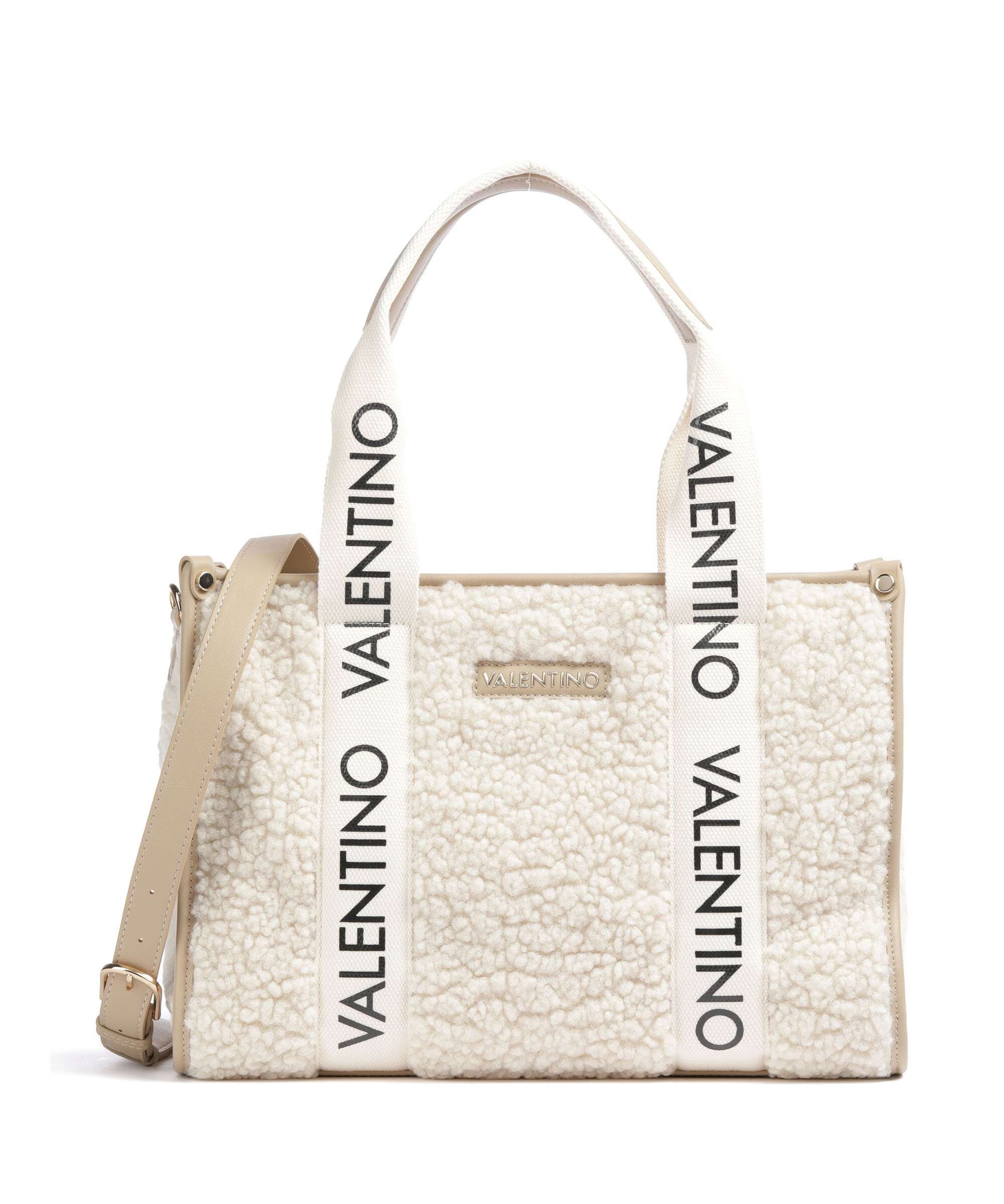 Valentino Bags Special Camy Handbag faux fur beige - VBS7L301-005
