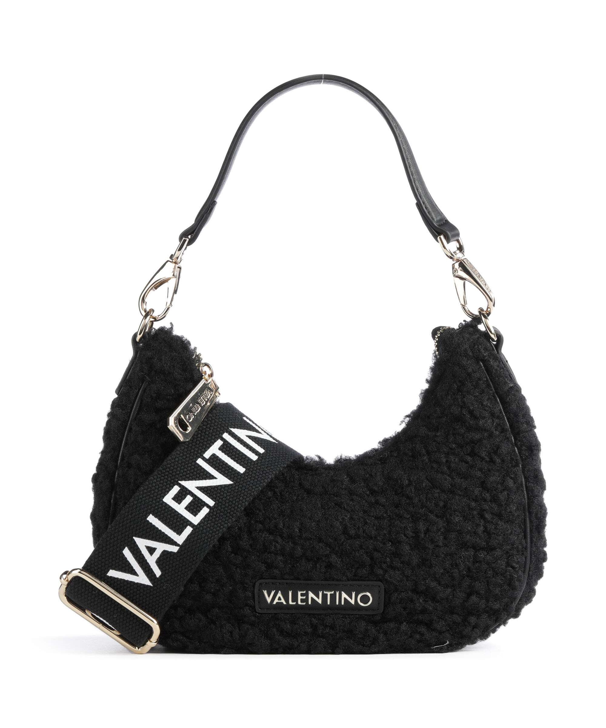 Valentino Bags Special Camy Shoulder bag faux fur nero - VBS7L302