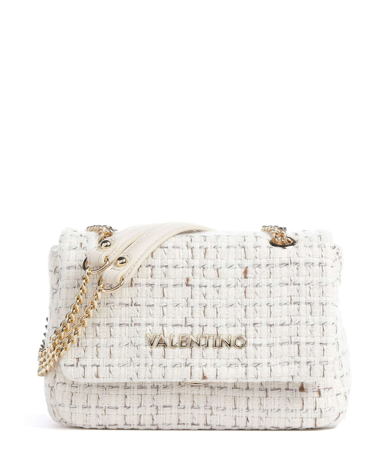 Valentino Bags Tweed Shoulder bag off white/multicolour