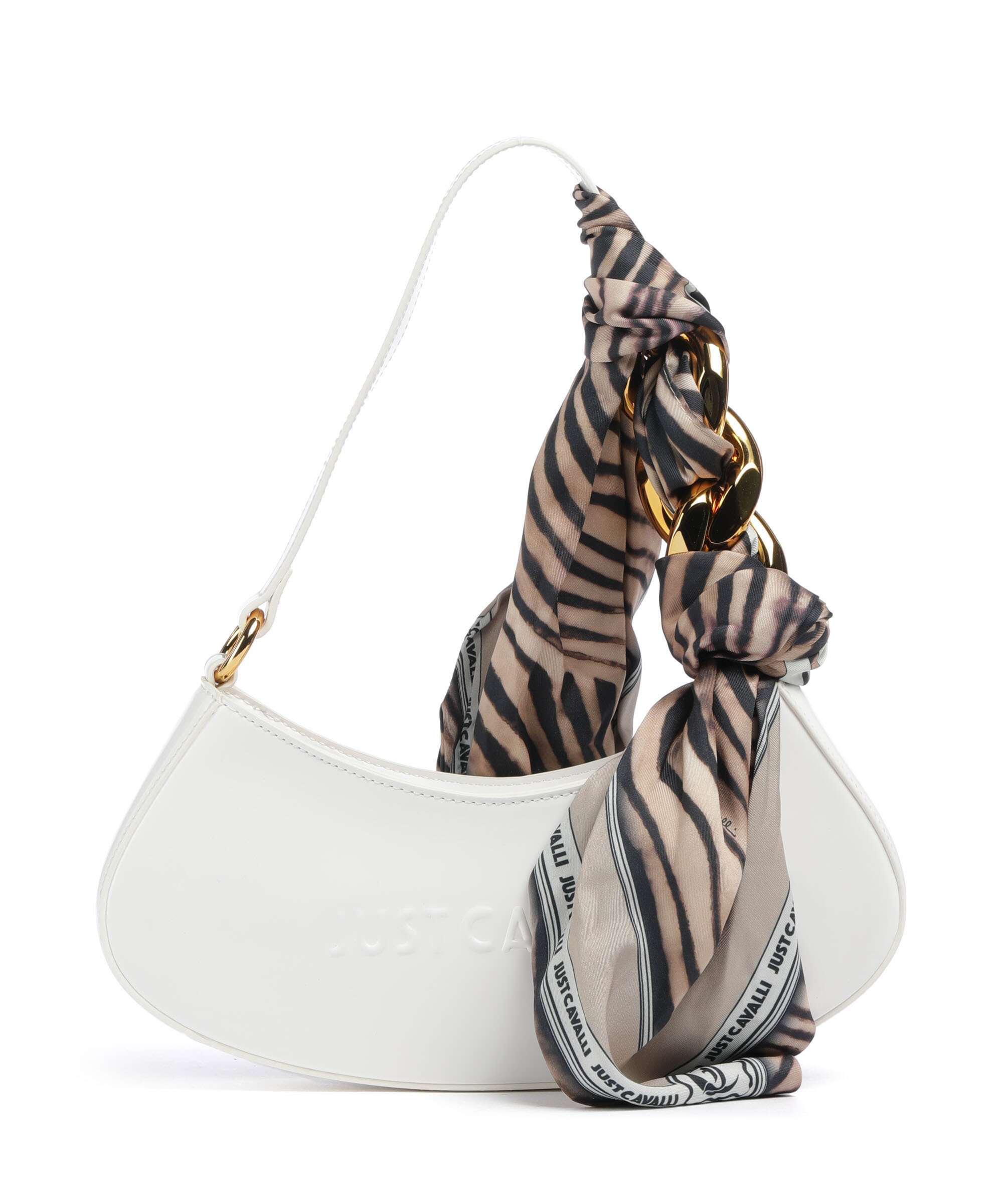 Just Cavalli Chain Foulard Shoulder bag polyurethane, polyester
