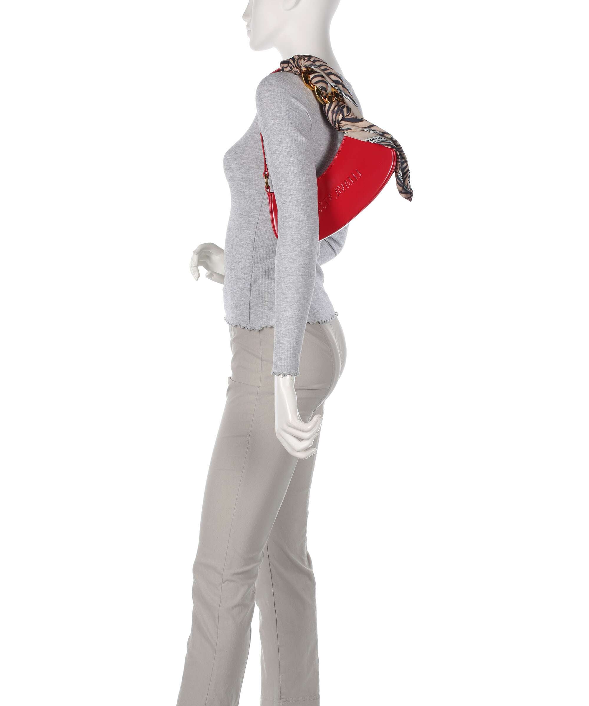 Just Cavalli Chain Foulard Shoulder bag barbados cherry 
