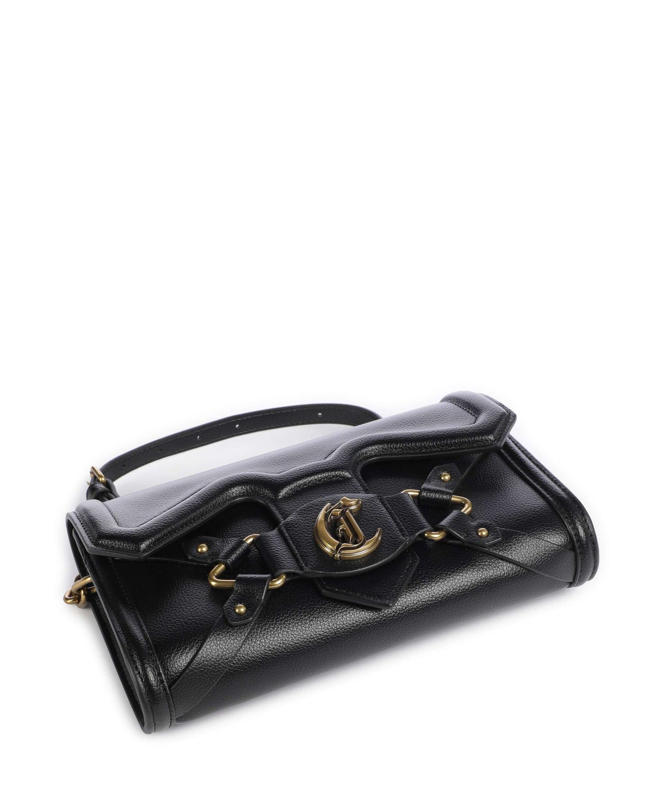 Just Cavalli Crossed Laces Crossbody bag black