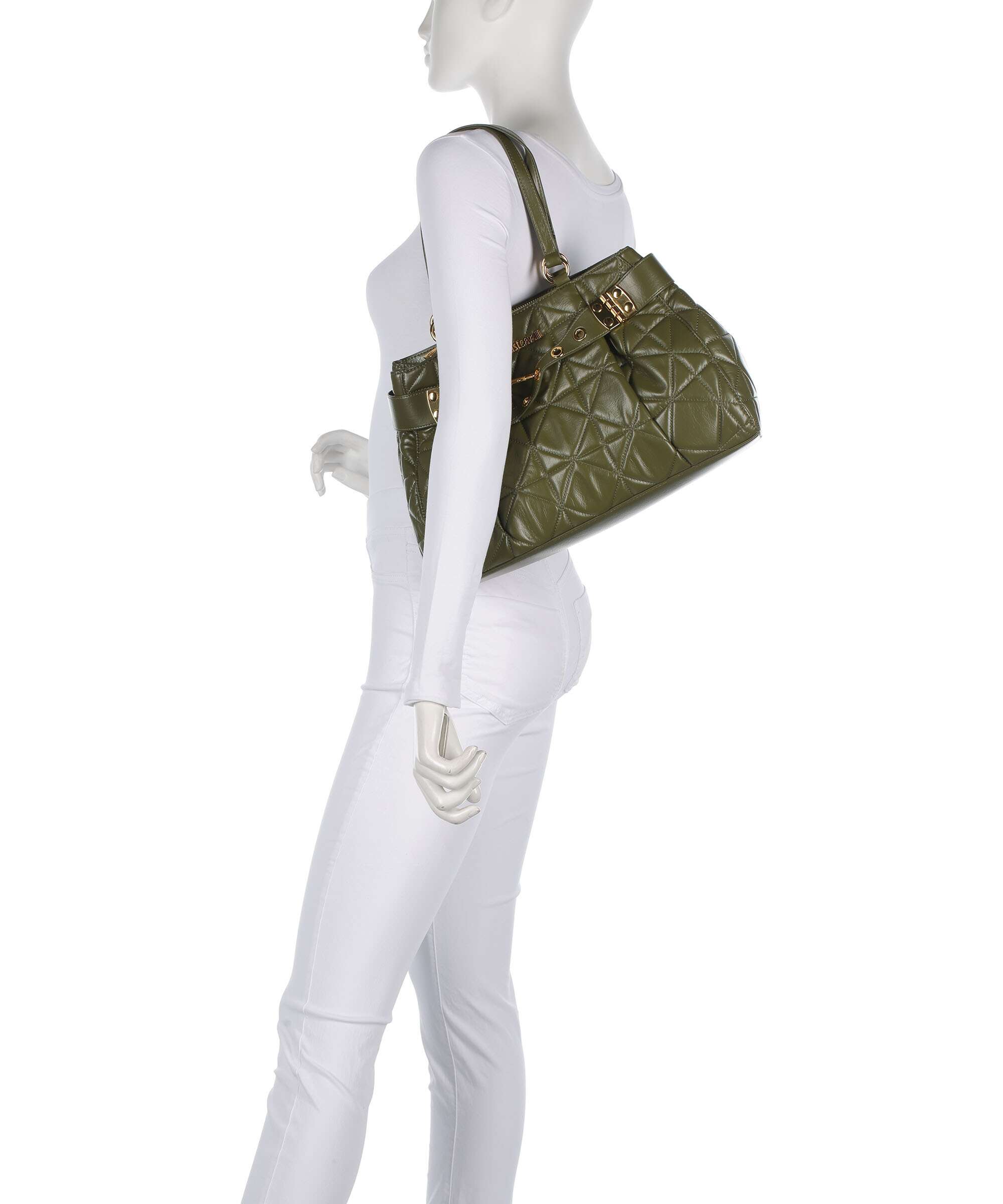 Just Cavalli Tote bag military olive