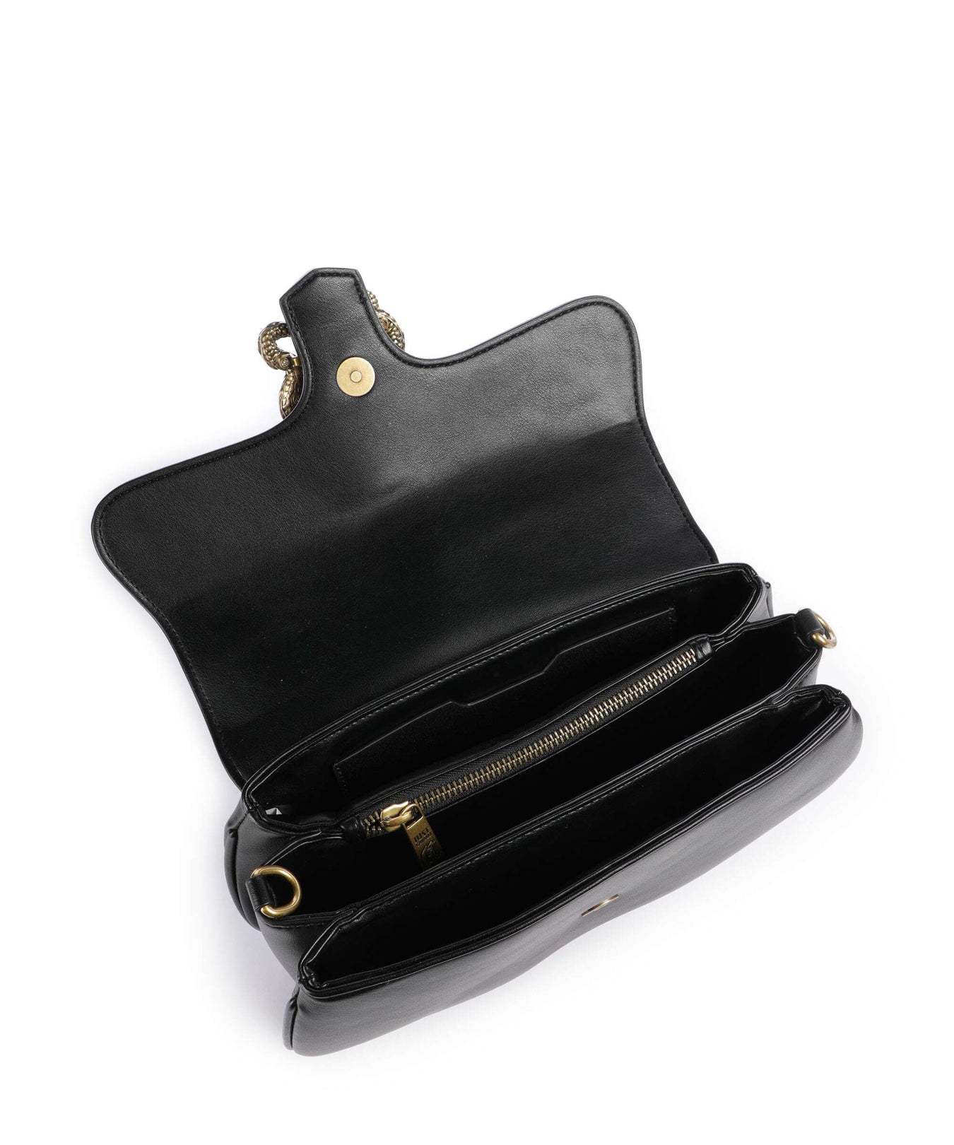 Just Cavalli Iconic Snakes Shoulder bag black