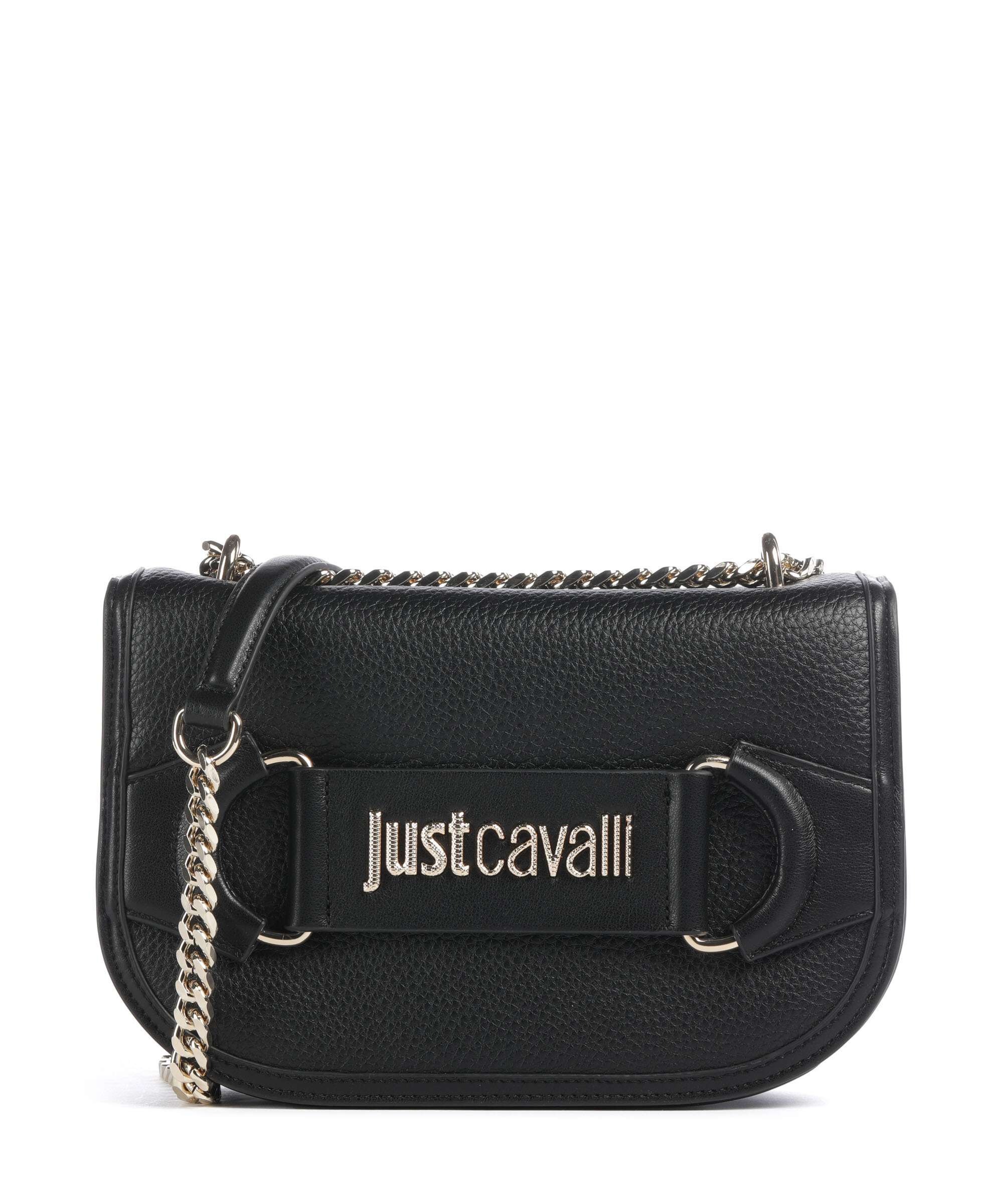 レボリューション　リミテッドモデル３ボールキャリアーバッグ(usedAAA) Just Cavalli Bridle Shoulder bag imitation leather black