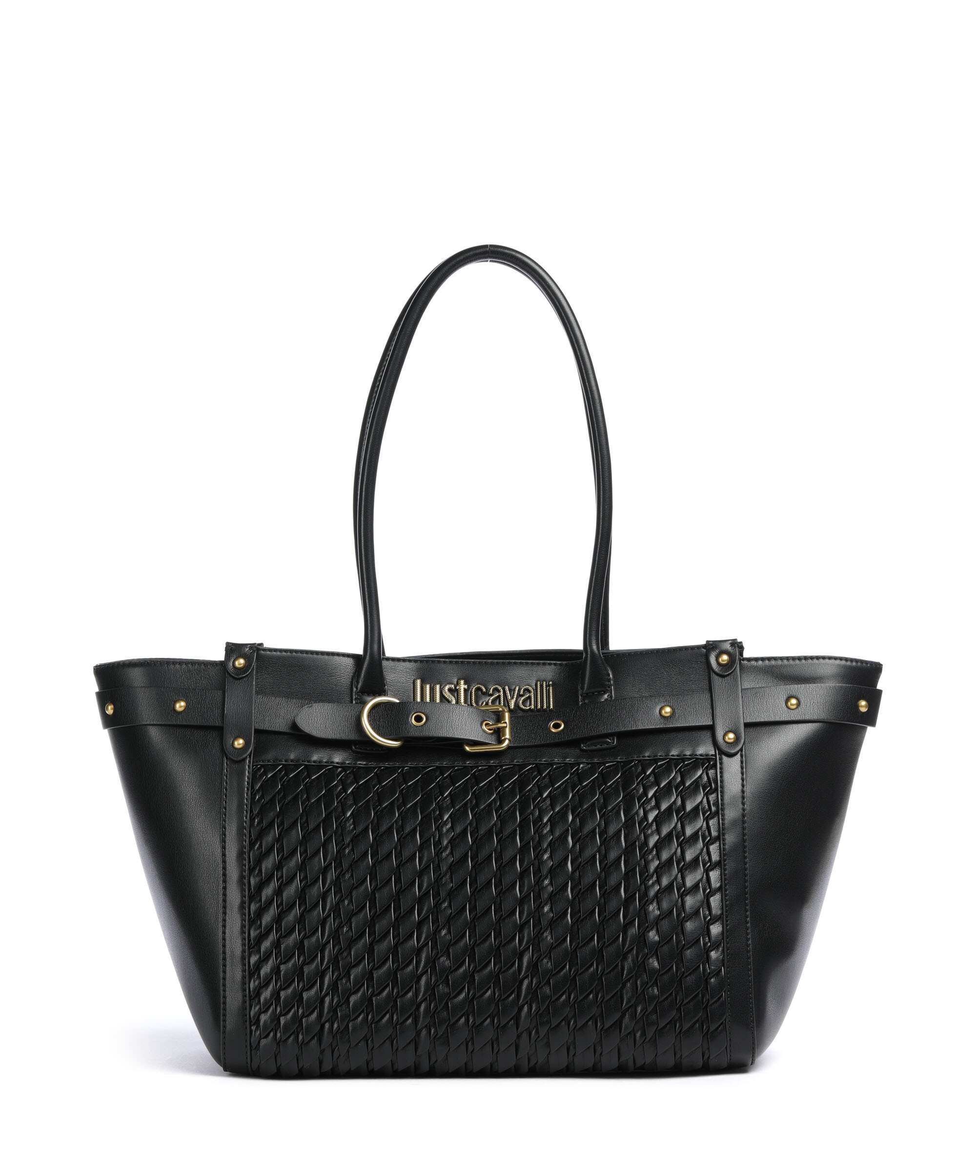 Just Cavalli Tote bag imitation leather black - 80RA4BG1-ZSD90-899
