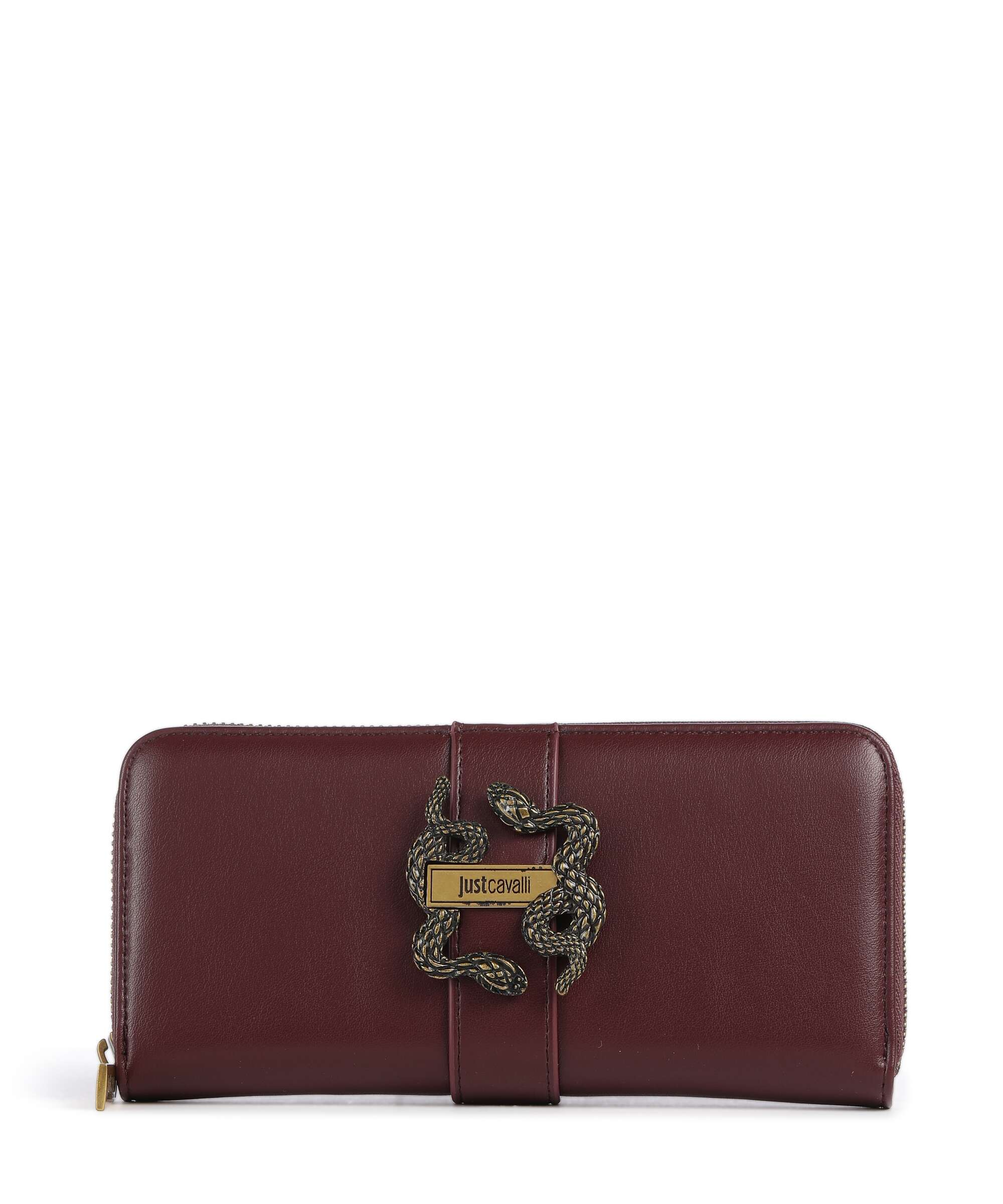 Just Cavalli Iconic Snakes Wallet cordovan