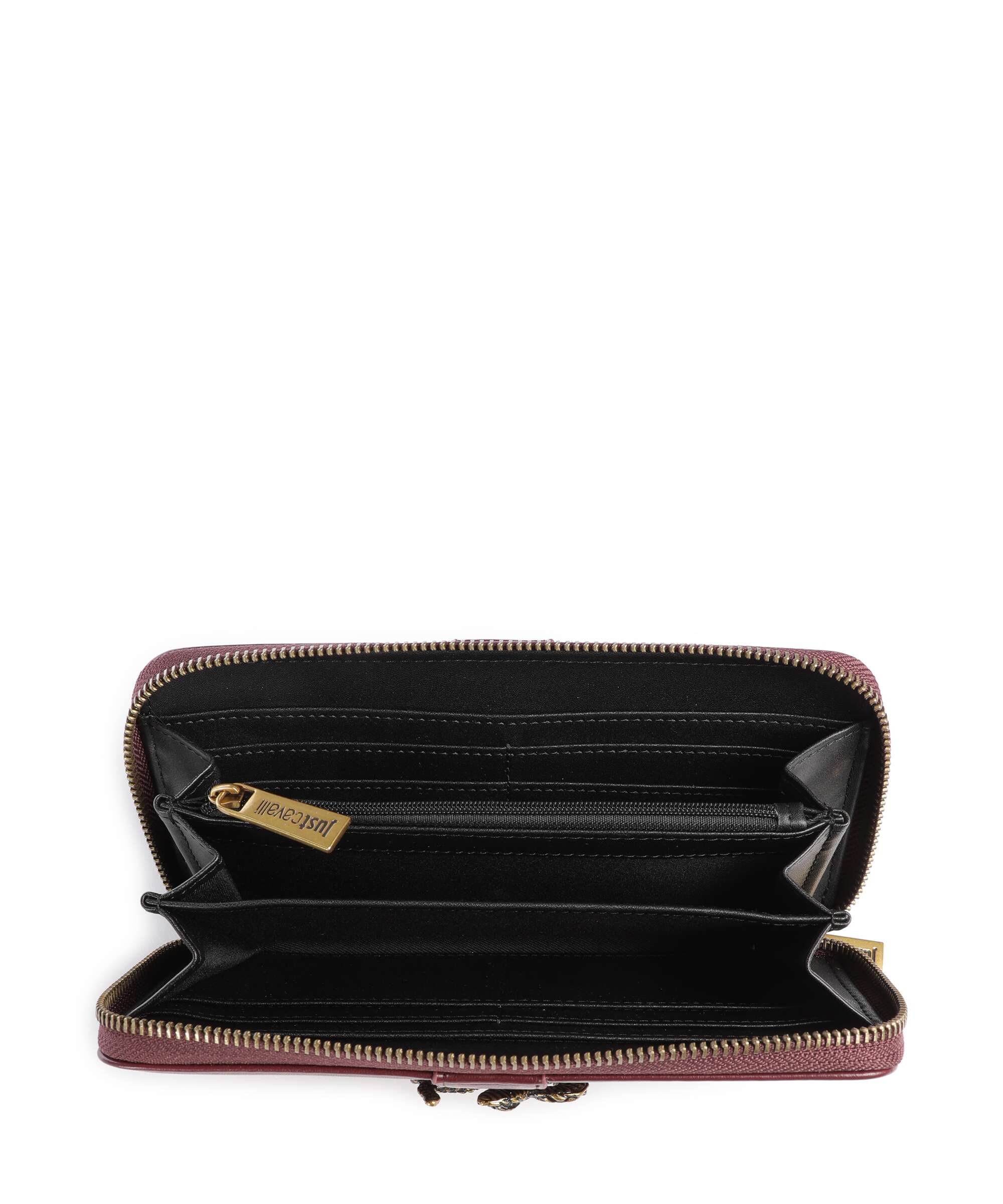 Just Cavalli Iconic Snakes Wallet cordovan
