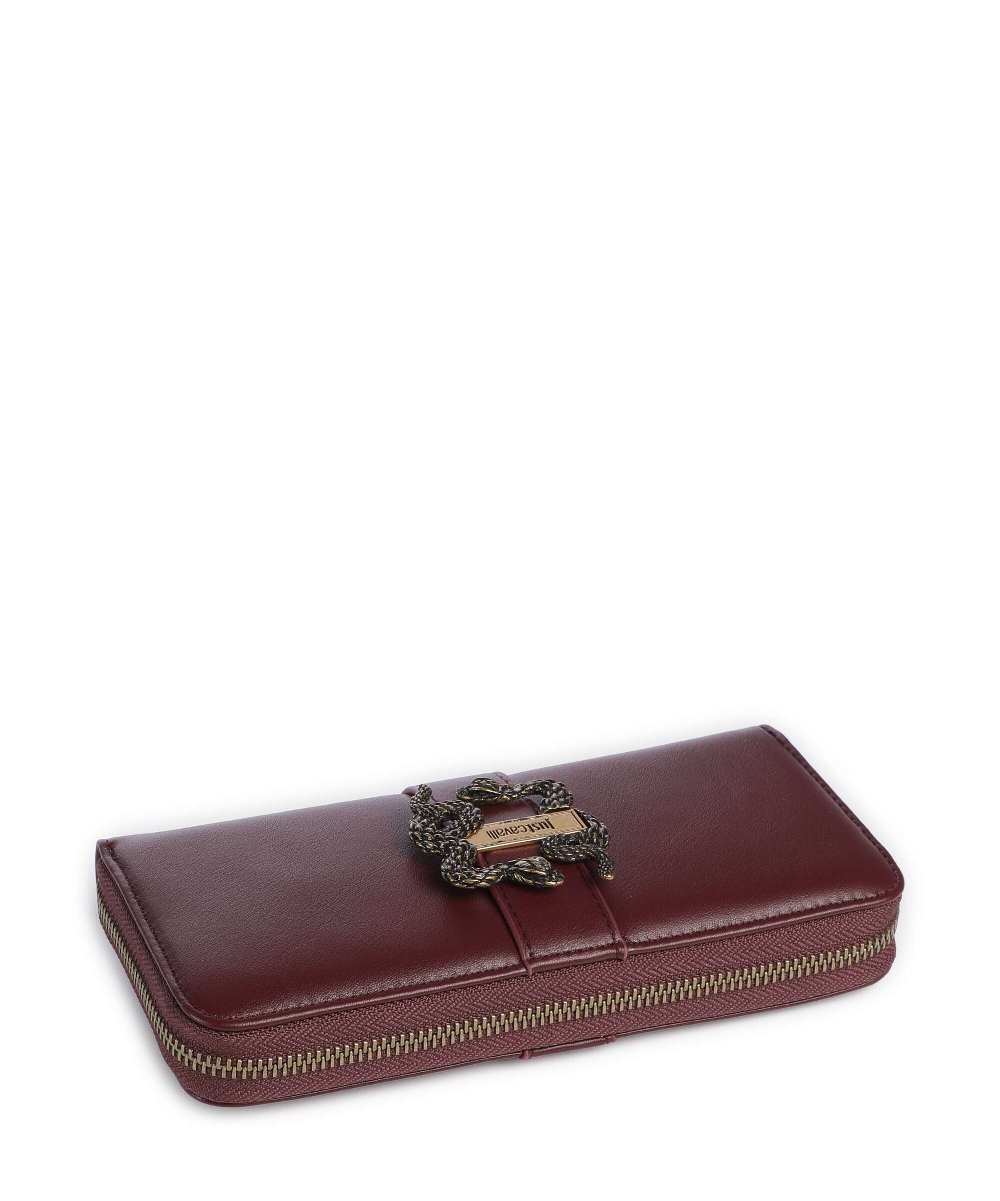 Just Cavalli Iconic Snakes Wallet cordovan
