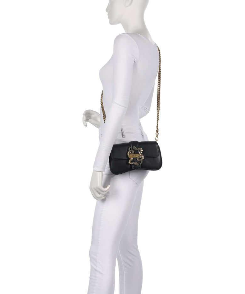 Just Cavalli Iconic Snakes Crossbody bag black