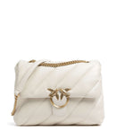 Pinko Love Puff Big Shoulder bag bianco seta/antique gold