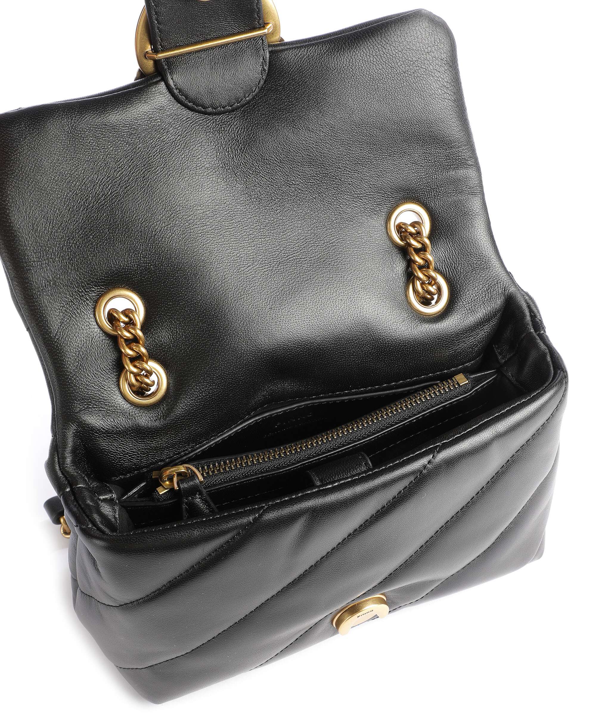 Pinko Love Puff Mini Shoulder bag nero/antique gold