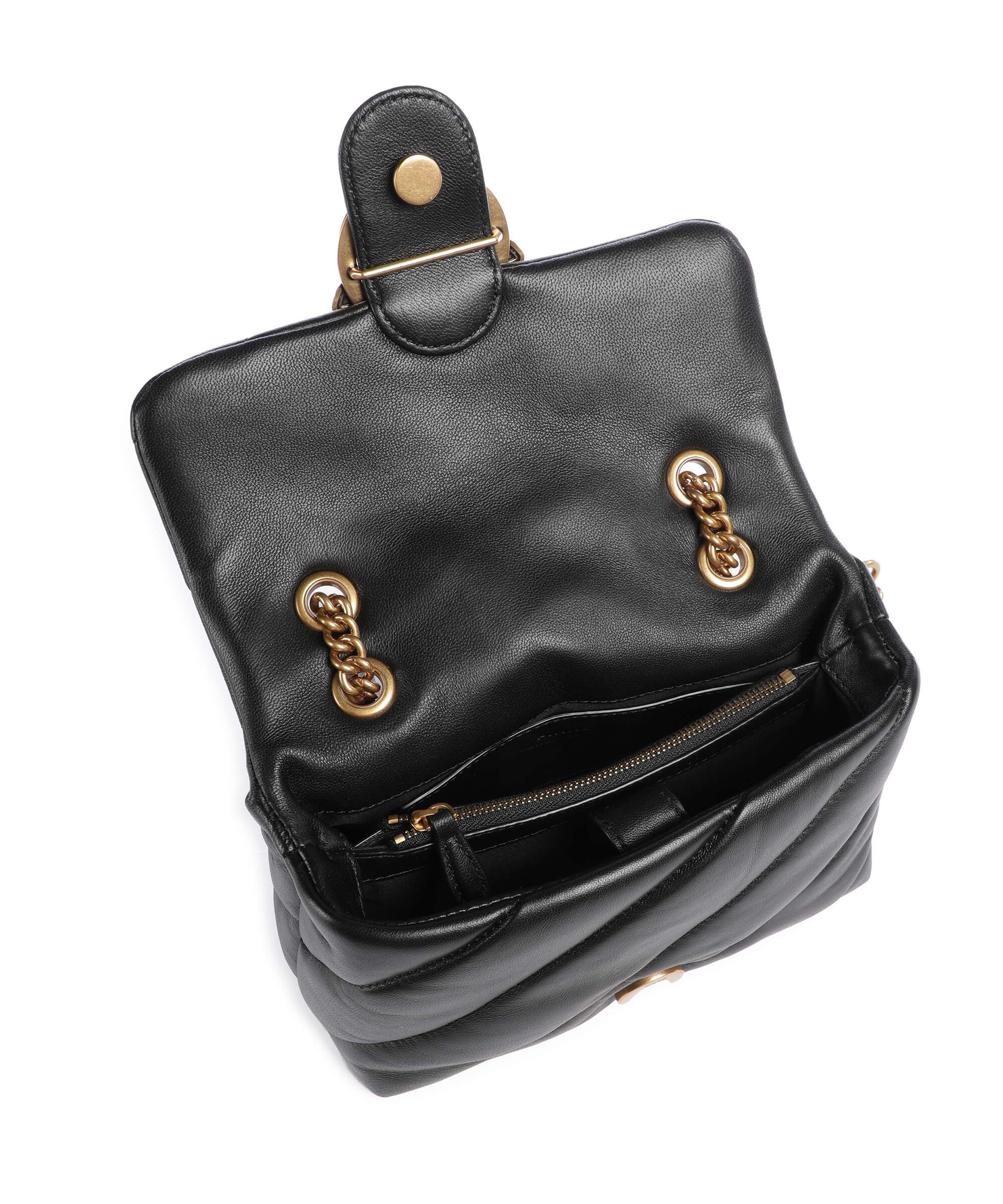 Pinko Love Puff Mini Shoulder bag nero/antique gold
