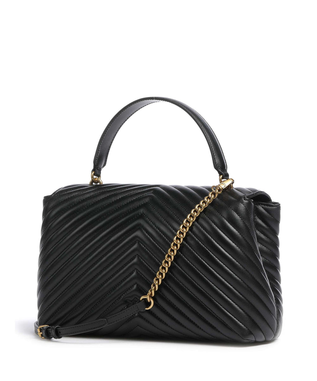 Pinko Love Lady Puff Big Handbag nero/antique gold