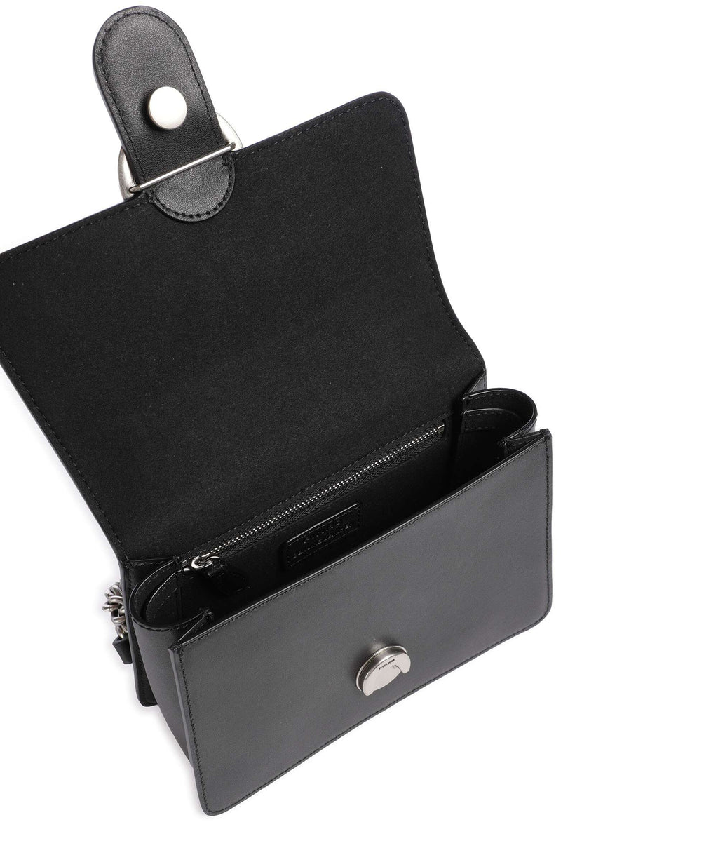 Pinko Love One Mini Crossbody bag nero/old silver