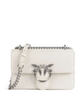 Pinko Love One Mini Shoulder bag bianco seta/old silver