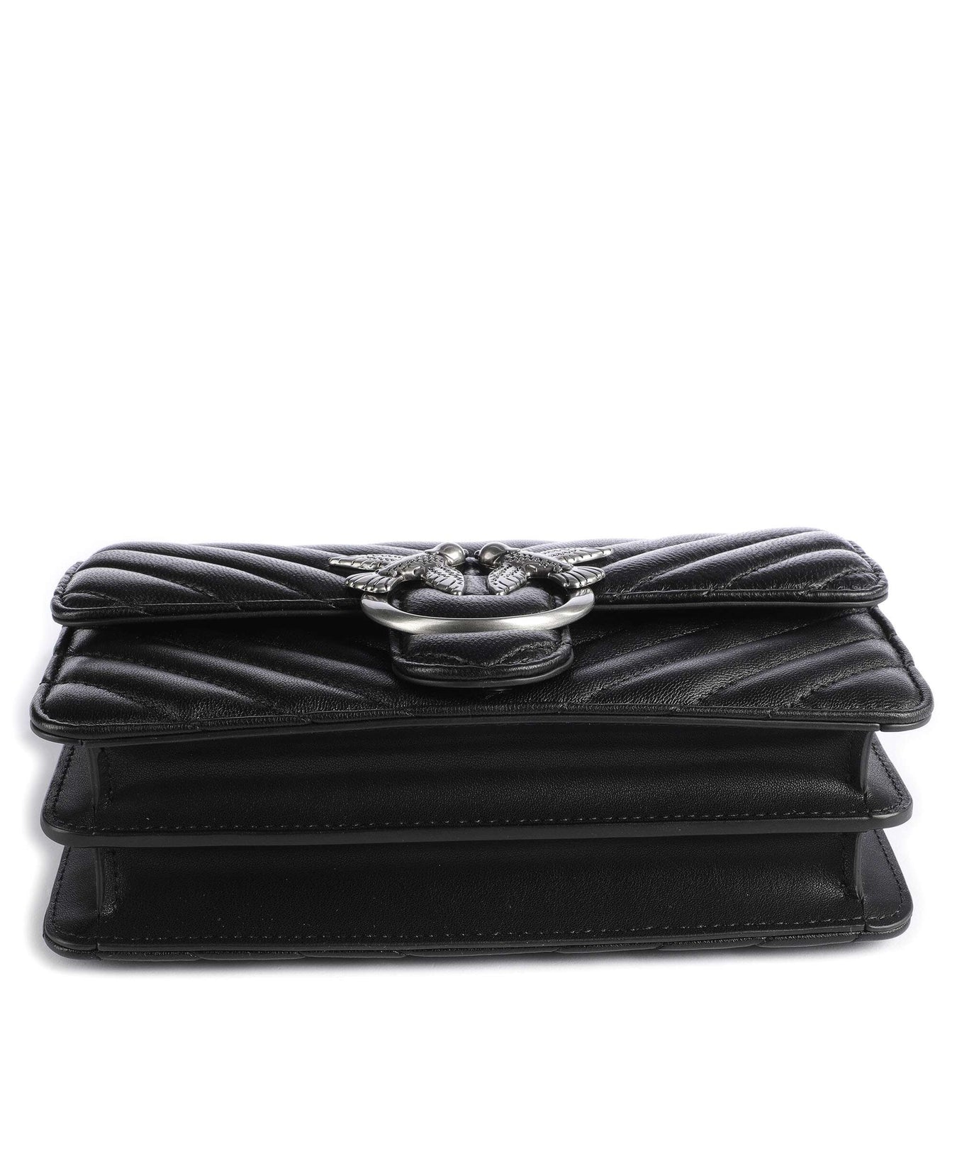 Pinko Love One Mini Shoulder bag nero/old silver